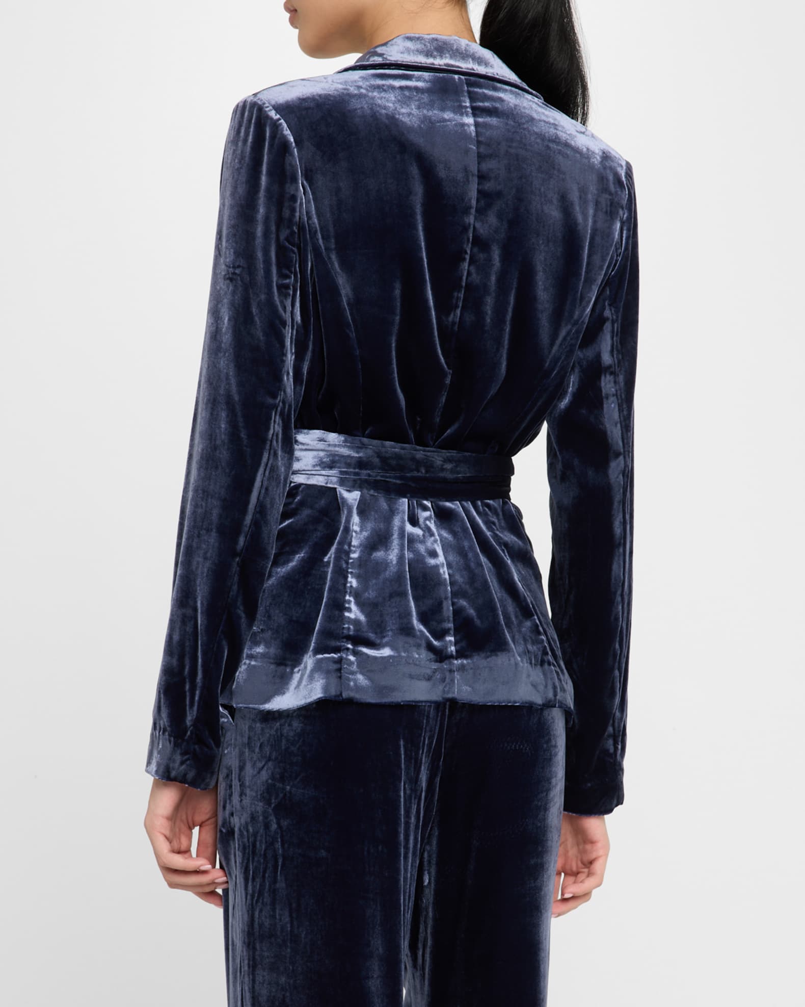 Dea Kudibal Malva Velvet Belted Jacket Imperial Women s L Coats Jackets Outerwear Jackets