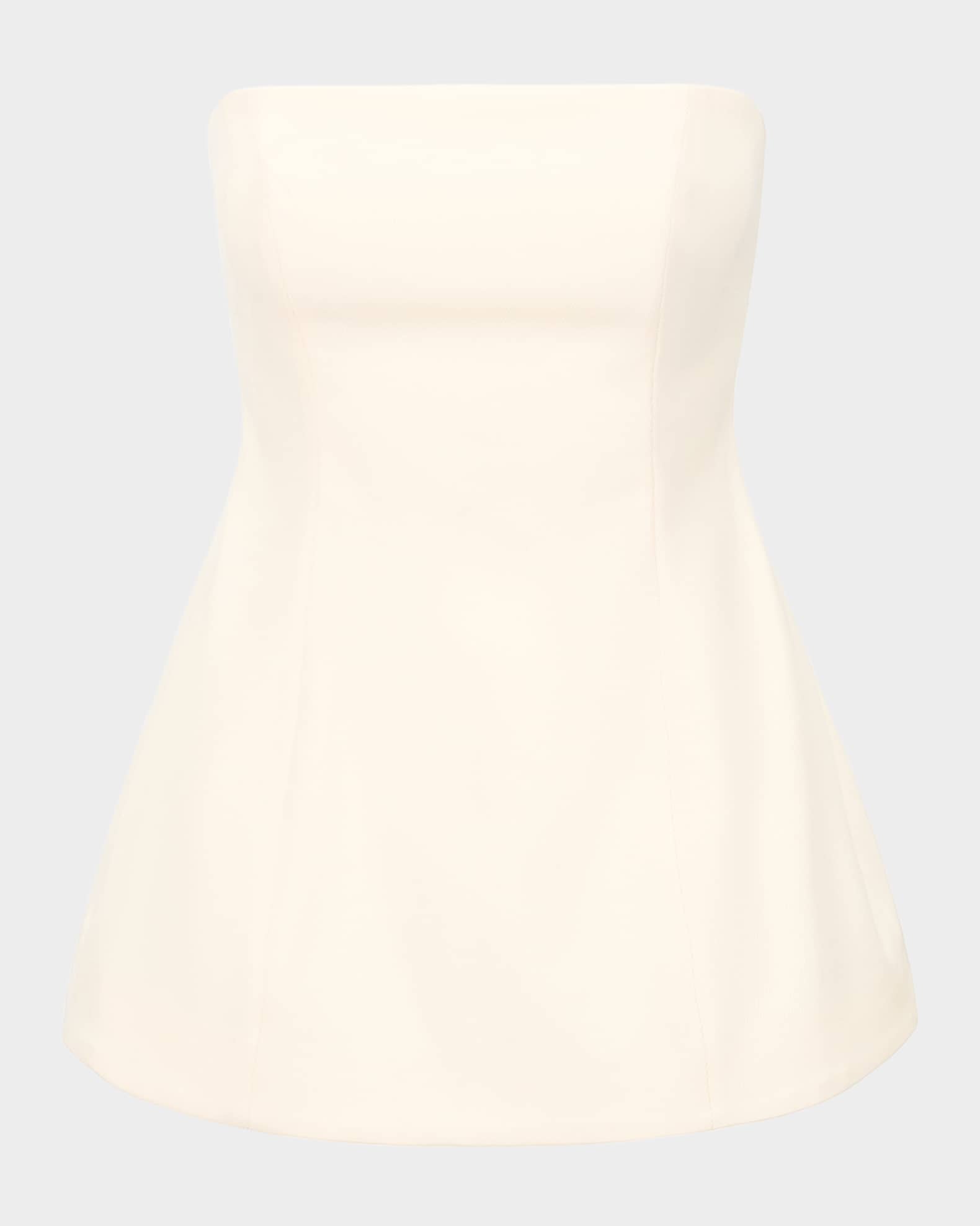 Silvia Strapless Peplum Top 0