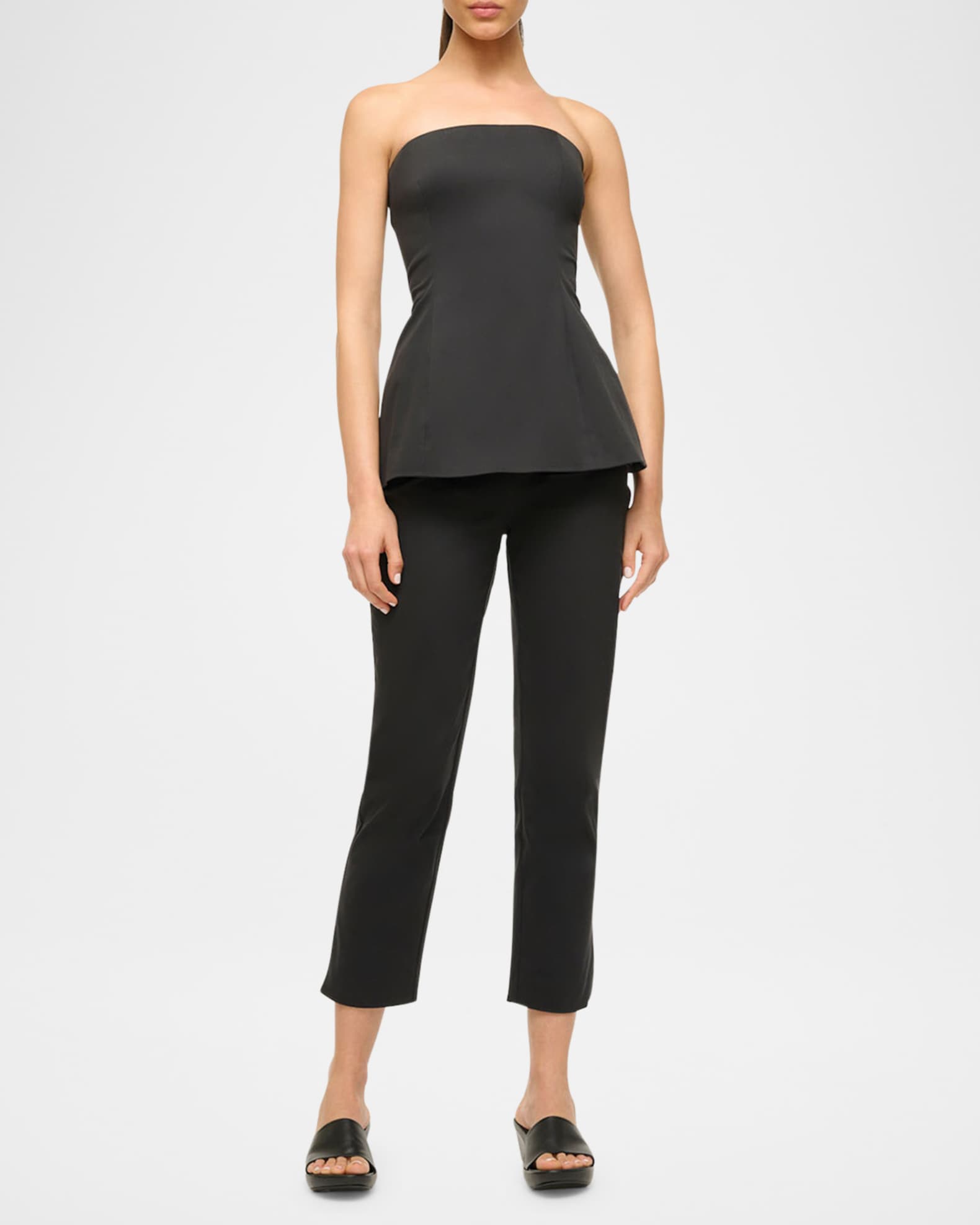 Silvia Strapless Peplum Top 1
