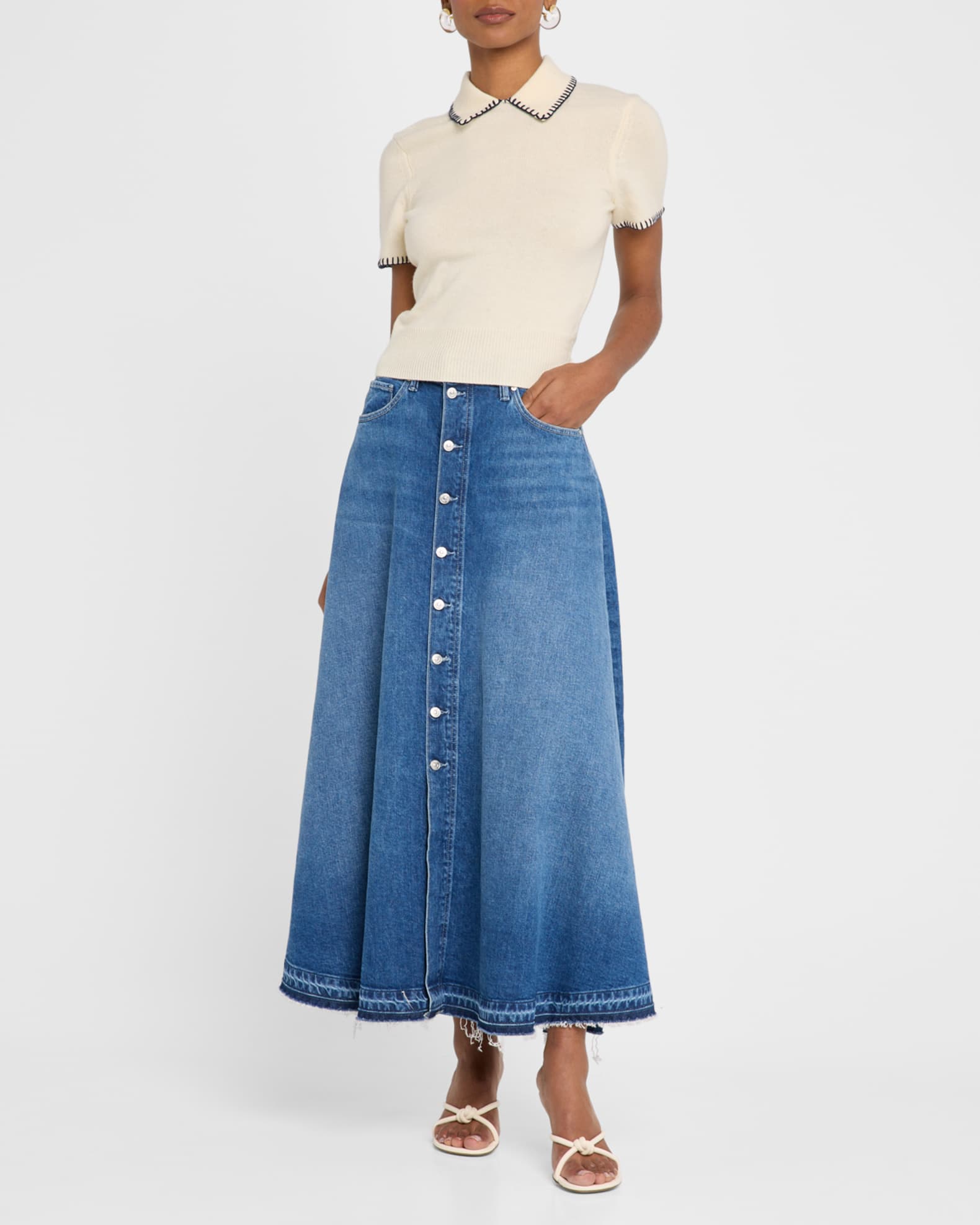 Windsor Wool-Blend Whipstitch Top 1