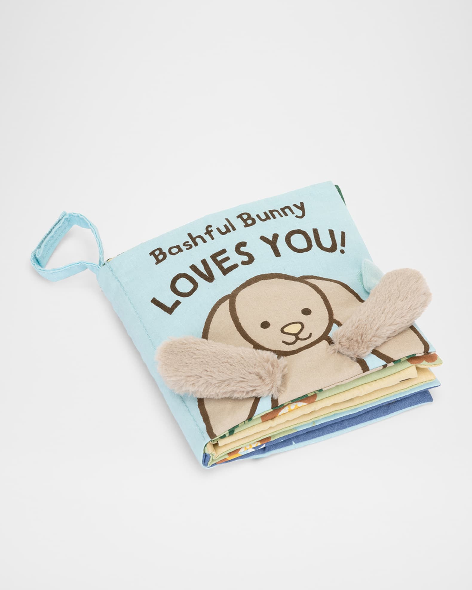 Jellycat Bashful Bunny Loves You Fabric Crinkle Book Neiman Marcus