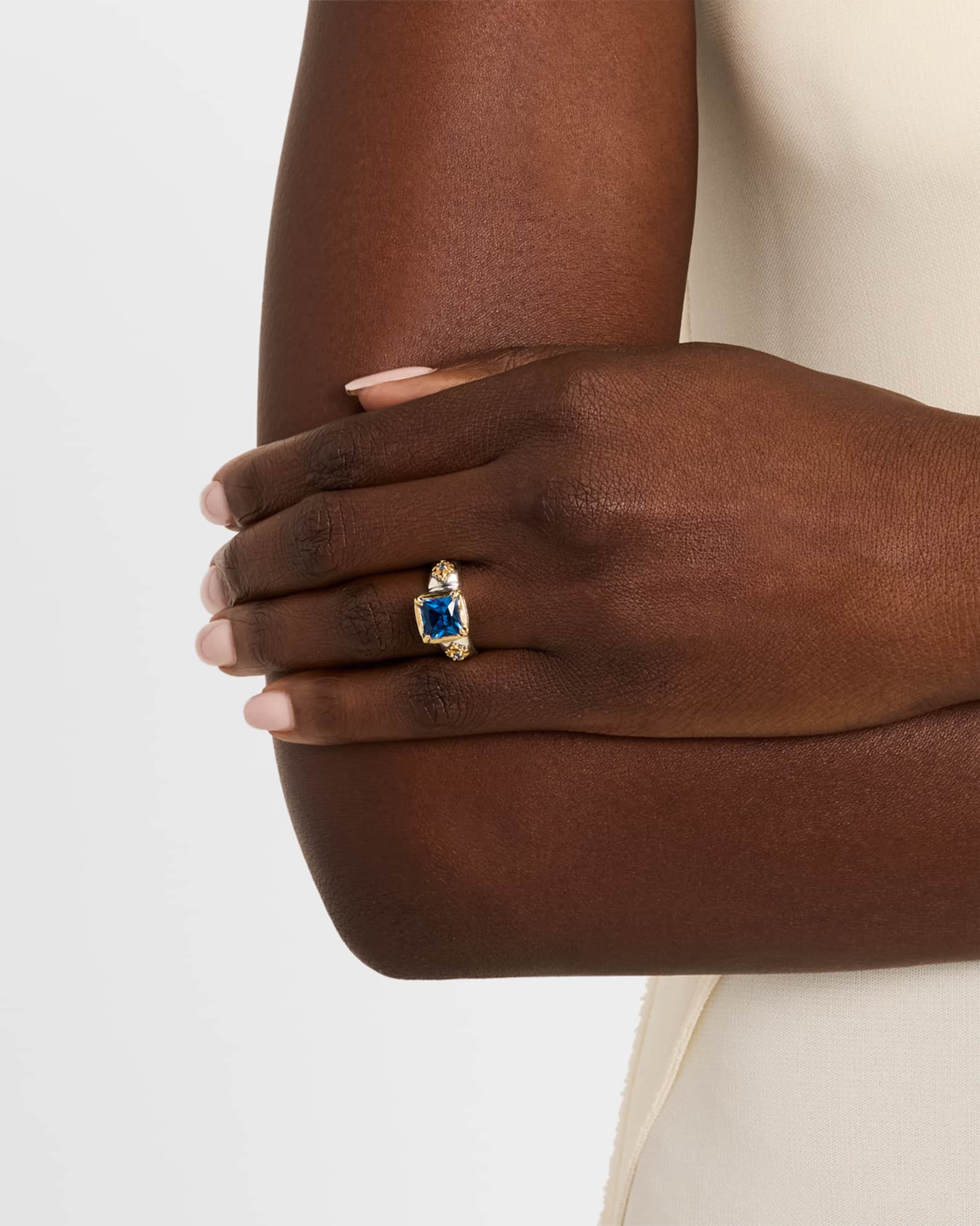 Karia Whisper Deep Blue Spinel Ring 1