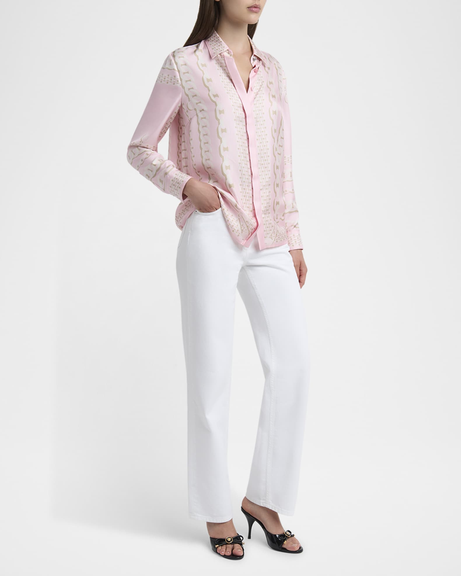 Treasure Foulard Silk Twill Formal Shirt 1