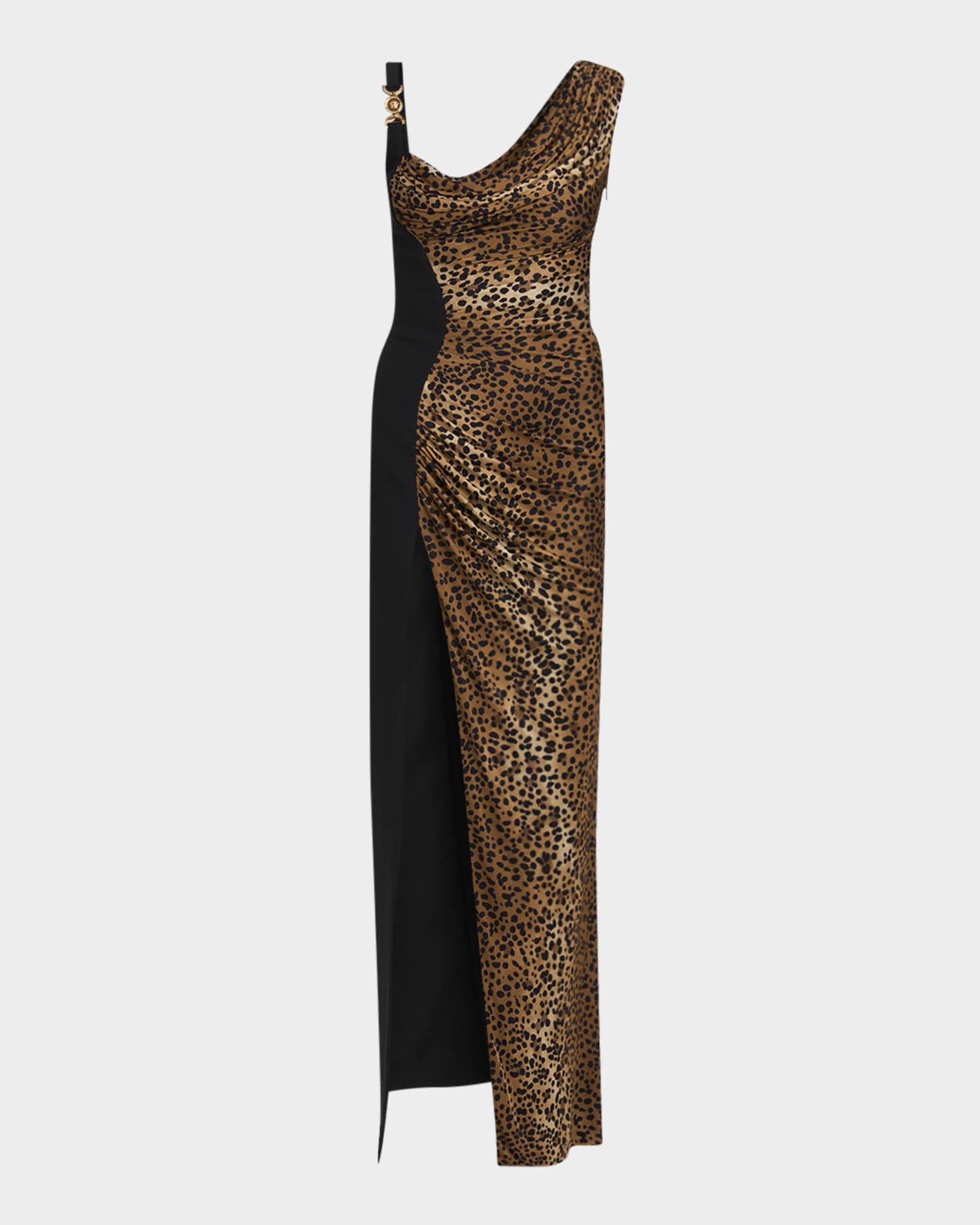 Versace leopard print dress discount