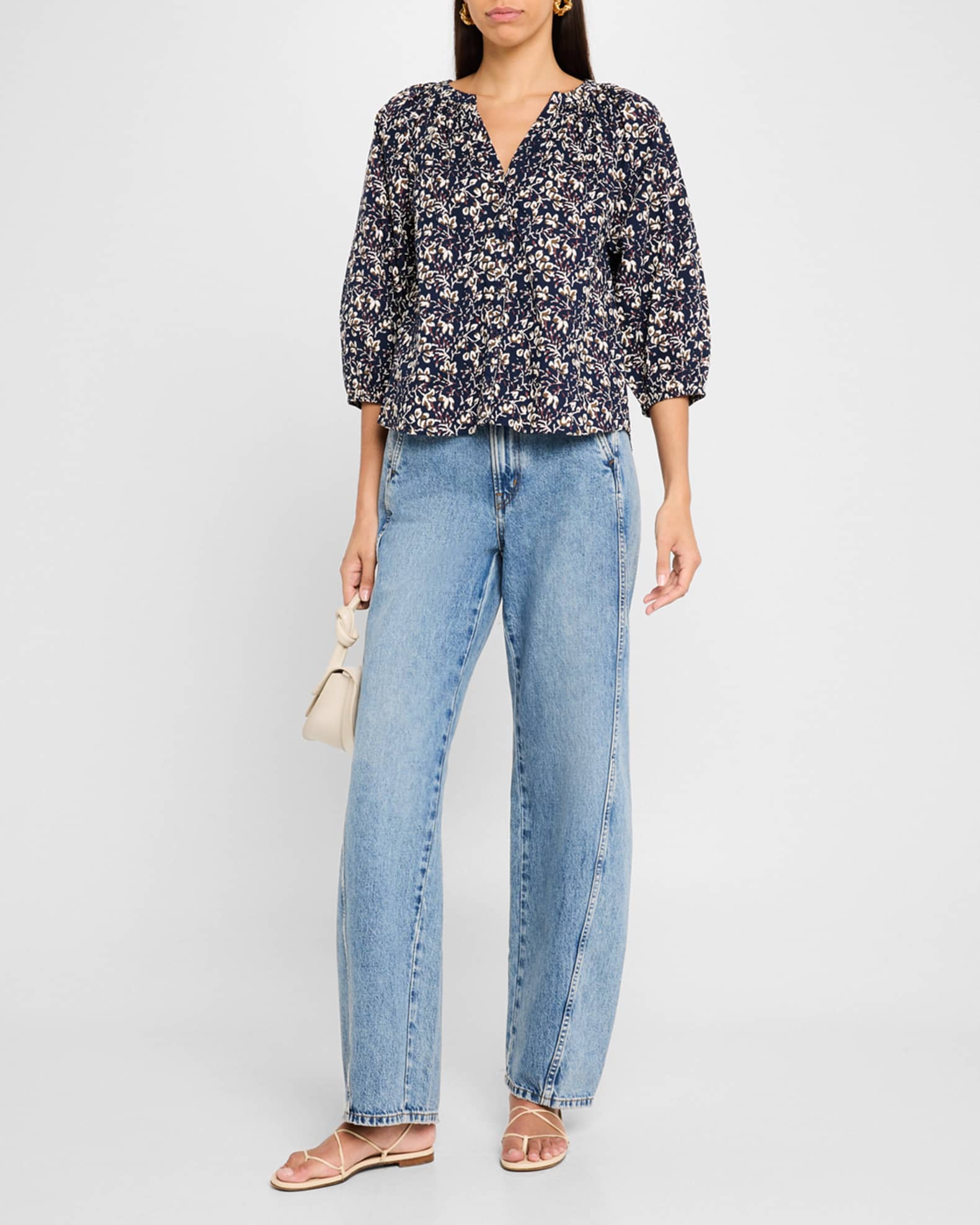 Mitte Floral-Print Organic Cotton Top 1