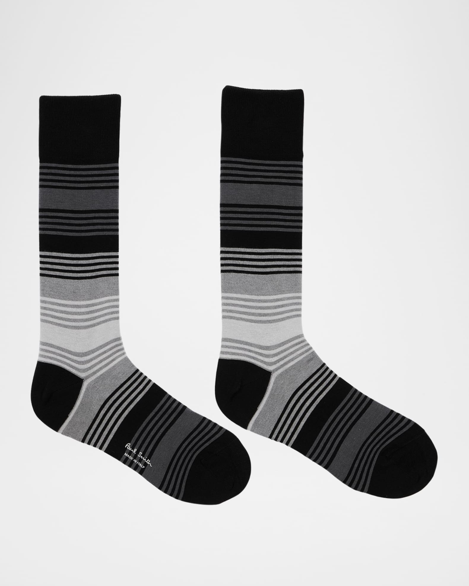 Men's Isodore Cotton Stretch Stripe Crew Socks 1
