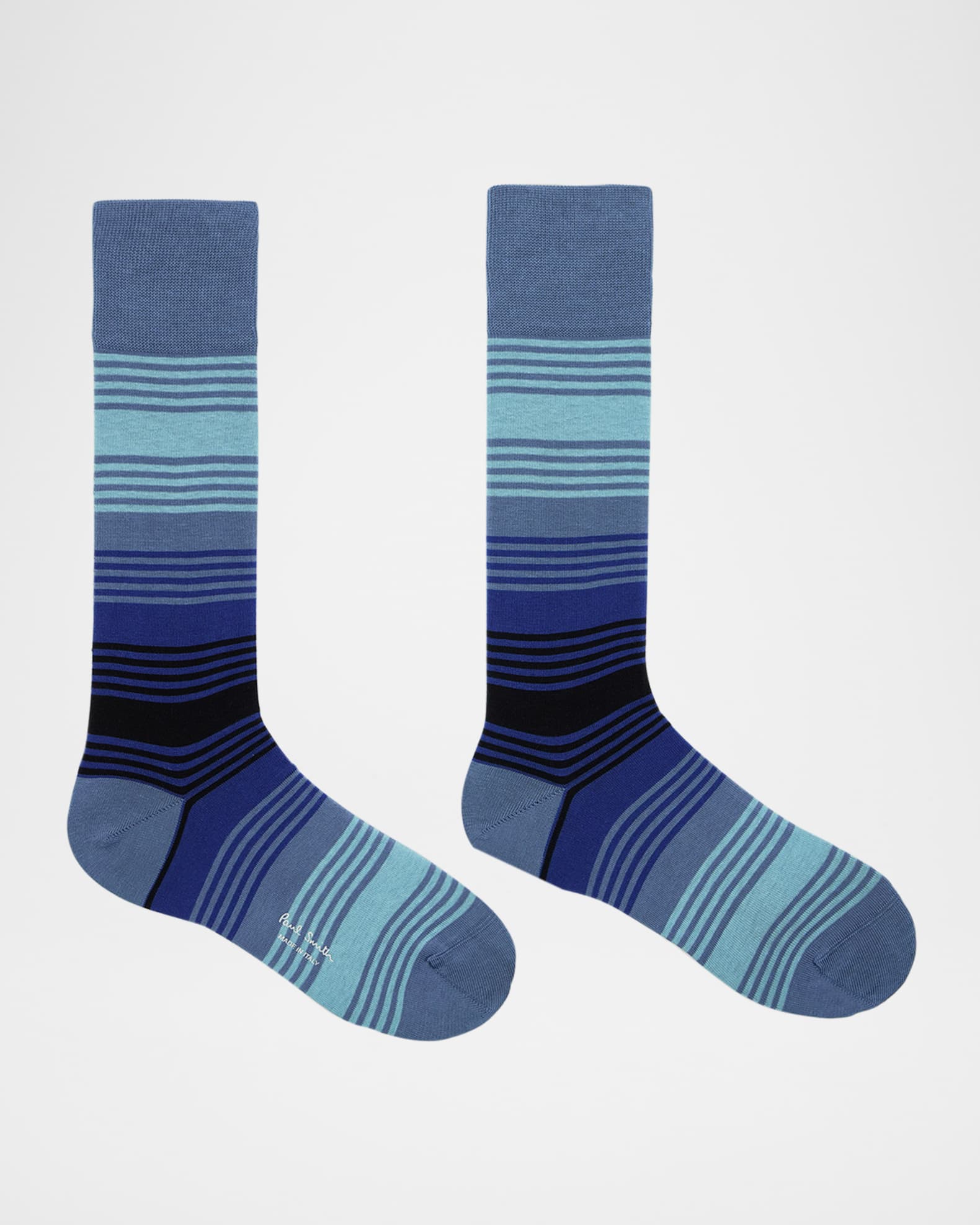 Men's Isodore Cotton Stretch Stripe Crew Socks 1