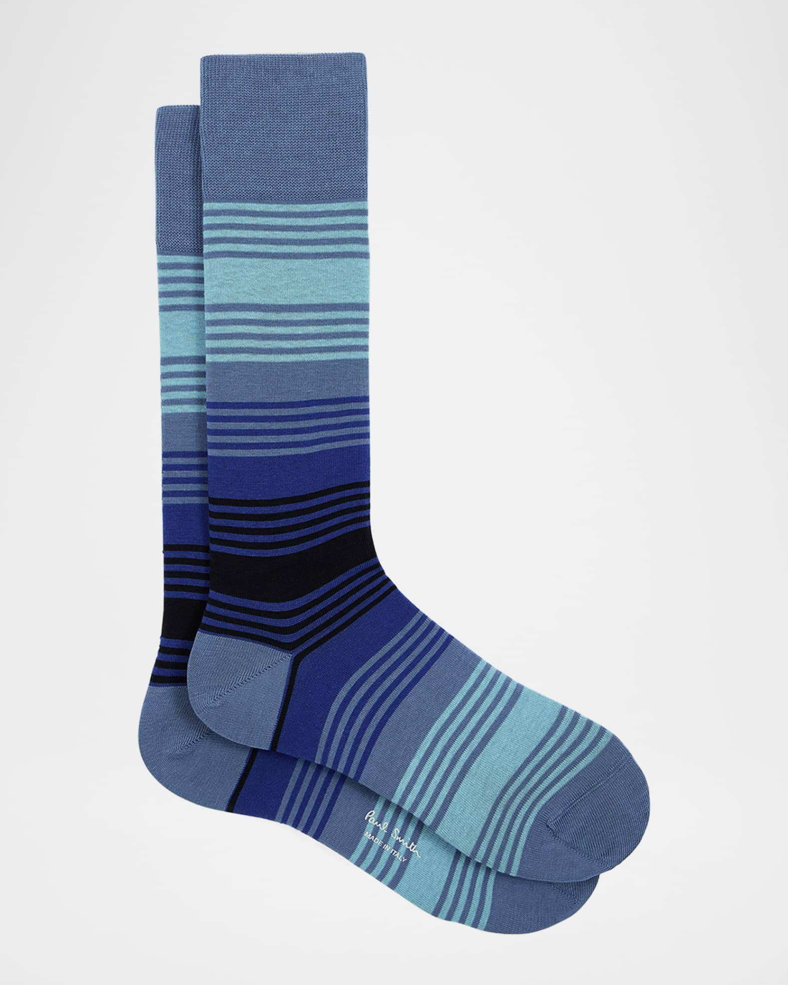 Men's Isodore Cotton Stretch Stripe Crew Socks 0