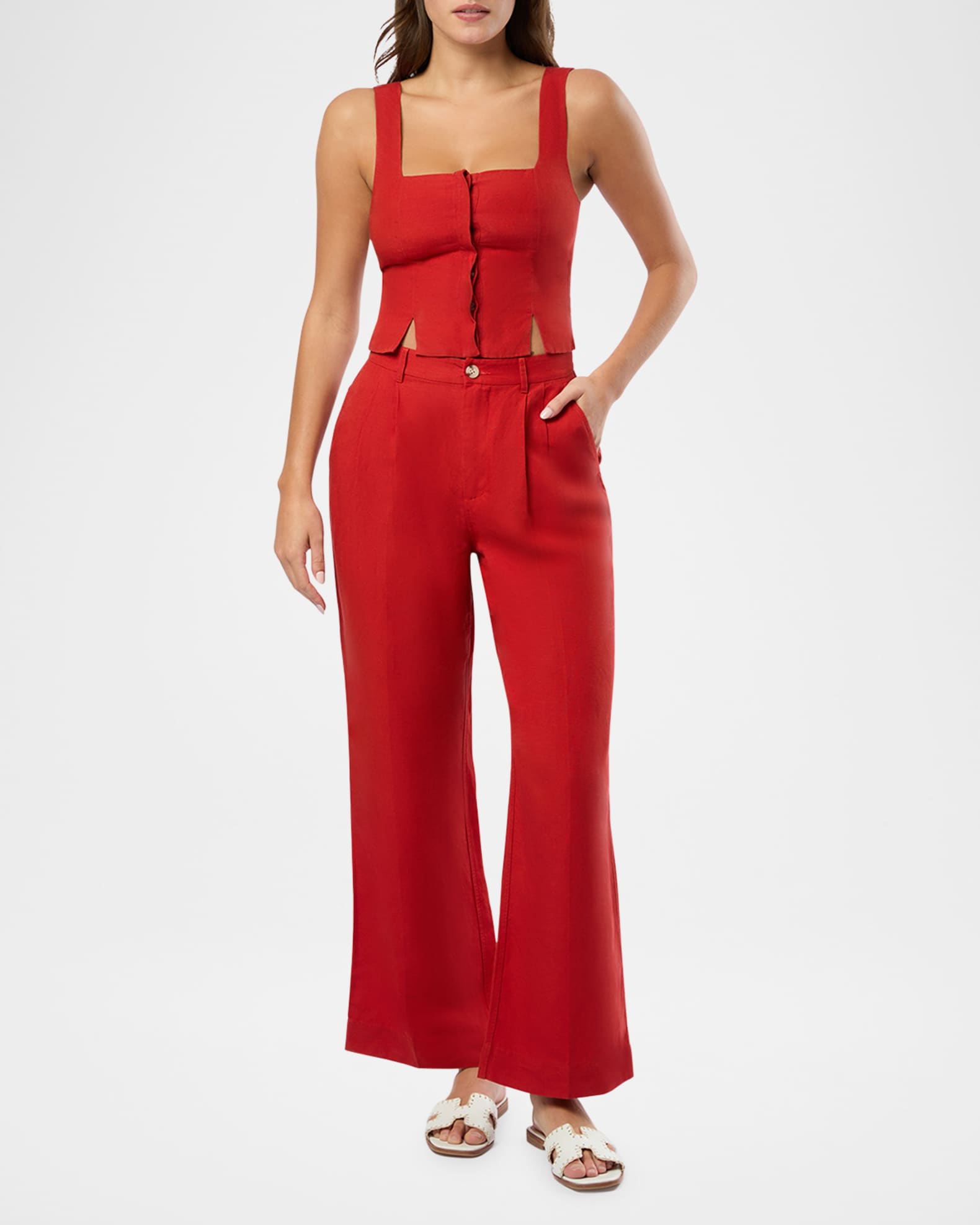 Air Linen Pleated Trousers 1