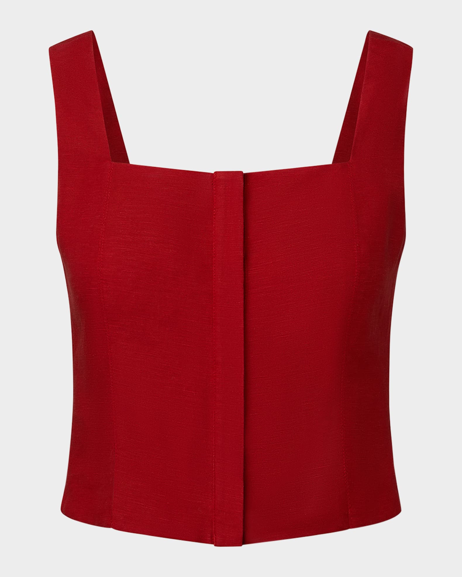 Air Linen Square-Neck Top 0