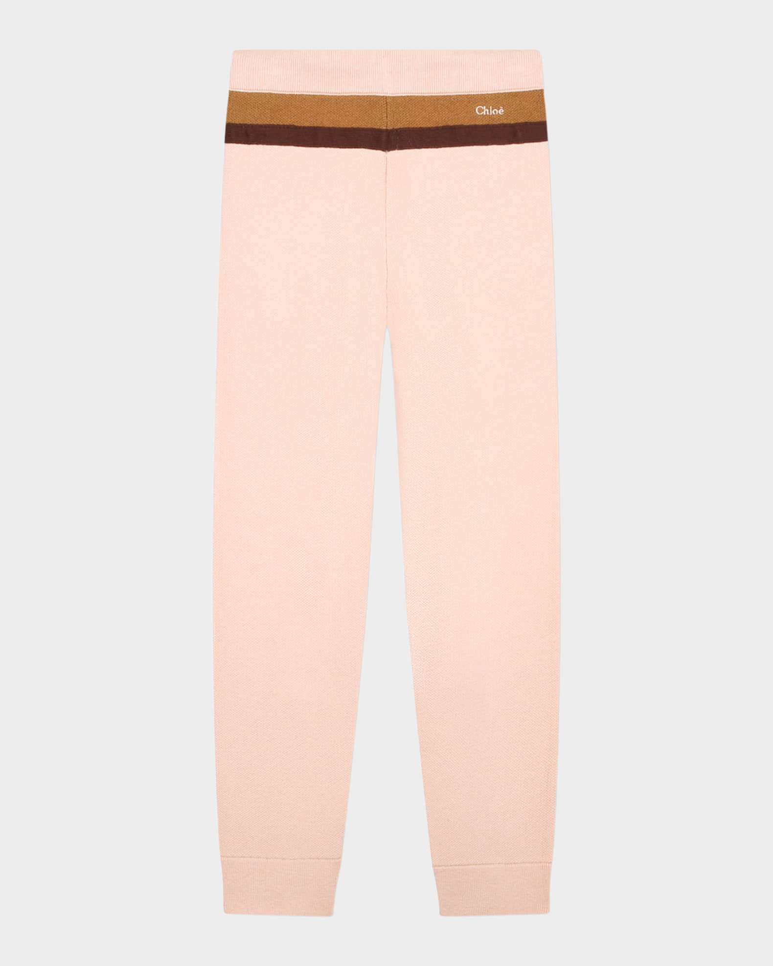 Girl's Striped Trim Knit Trousers, Size 14 1