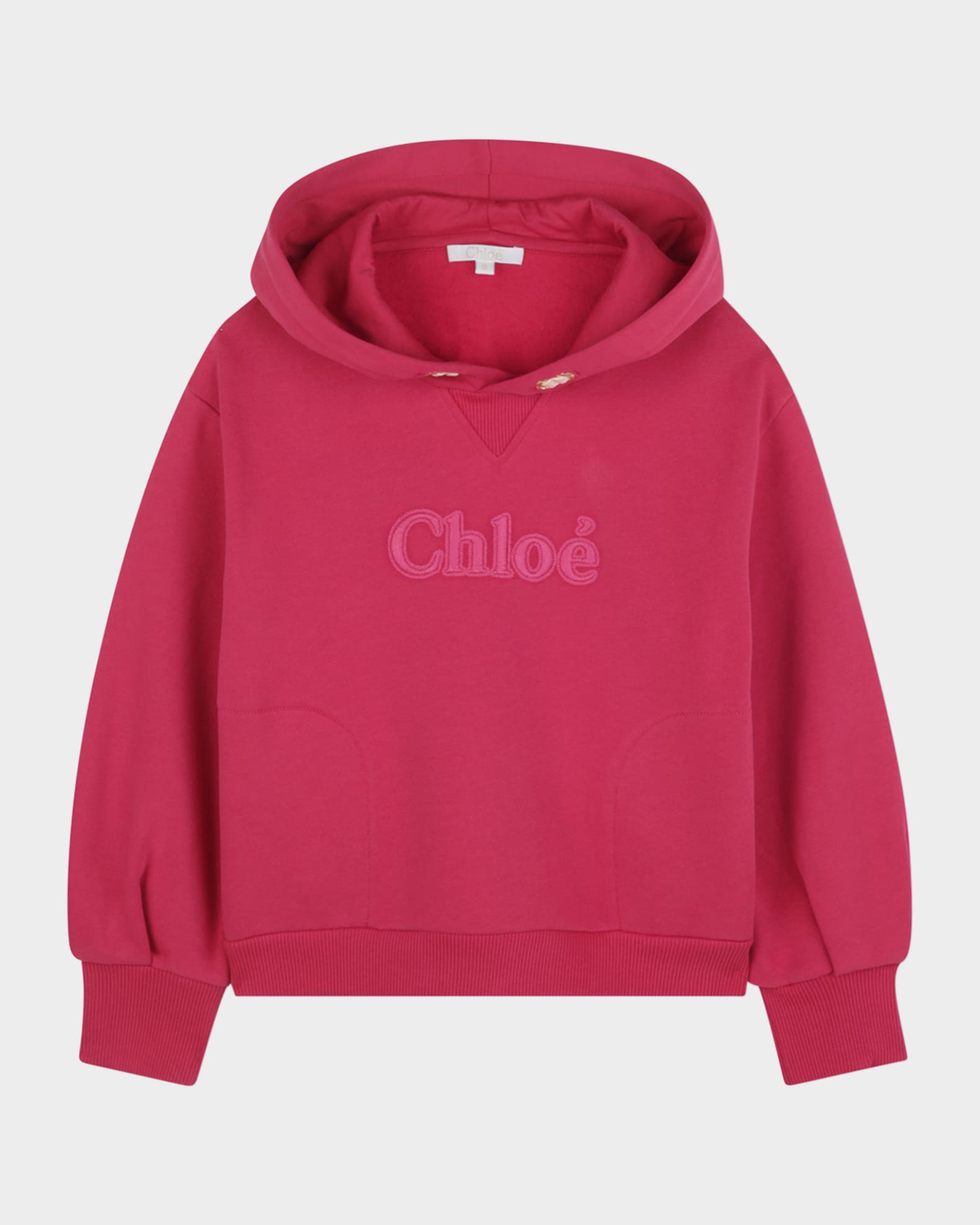  Girl's Hoodie W/ Embroidered Logo, Size 6-12 0