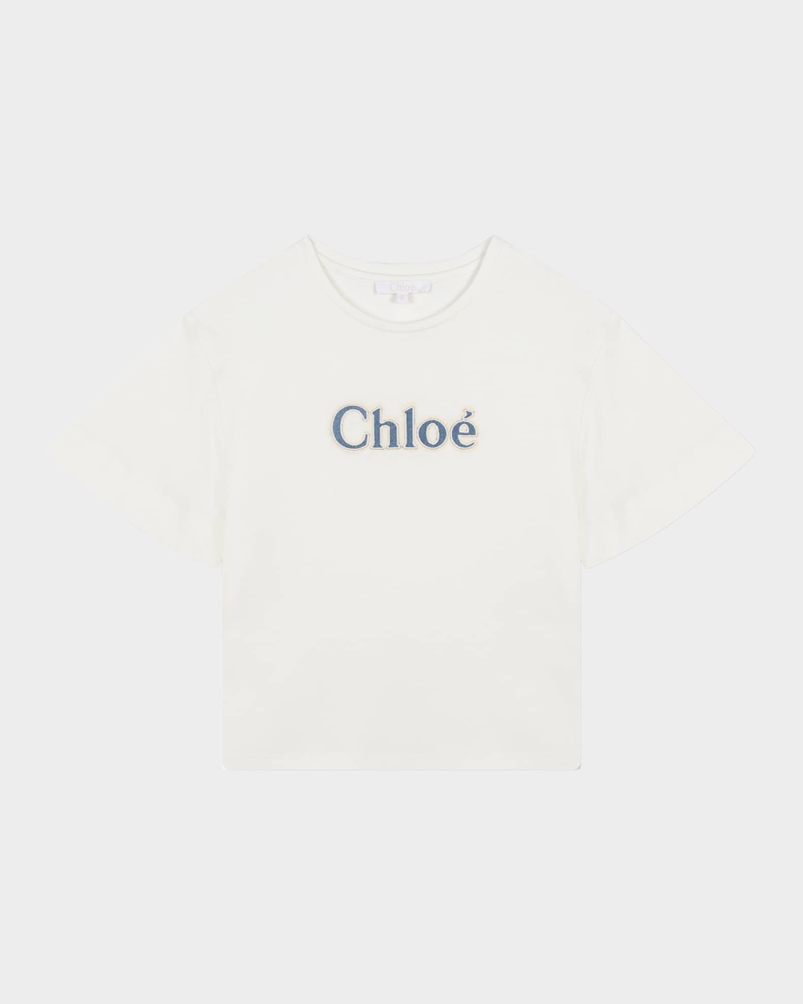  Girl's Embroidered Logo-Print T-Shirt, Size 4-5 0