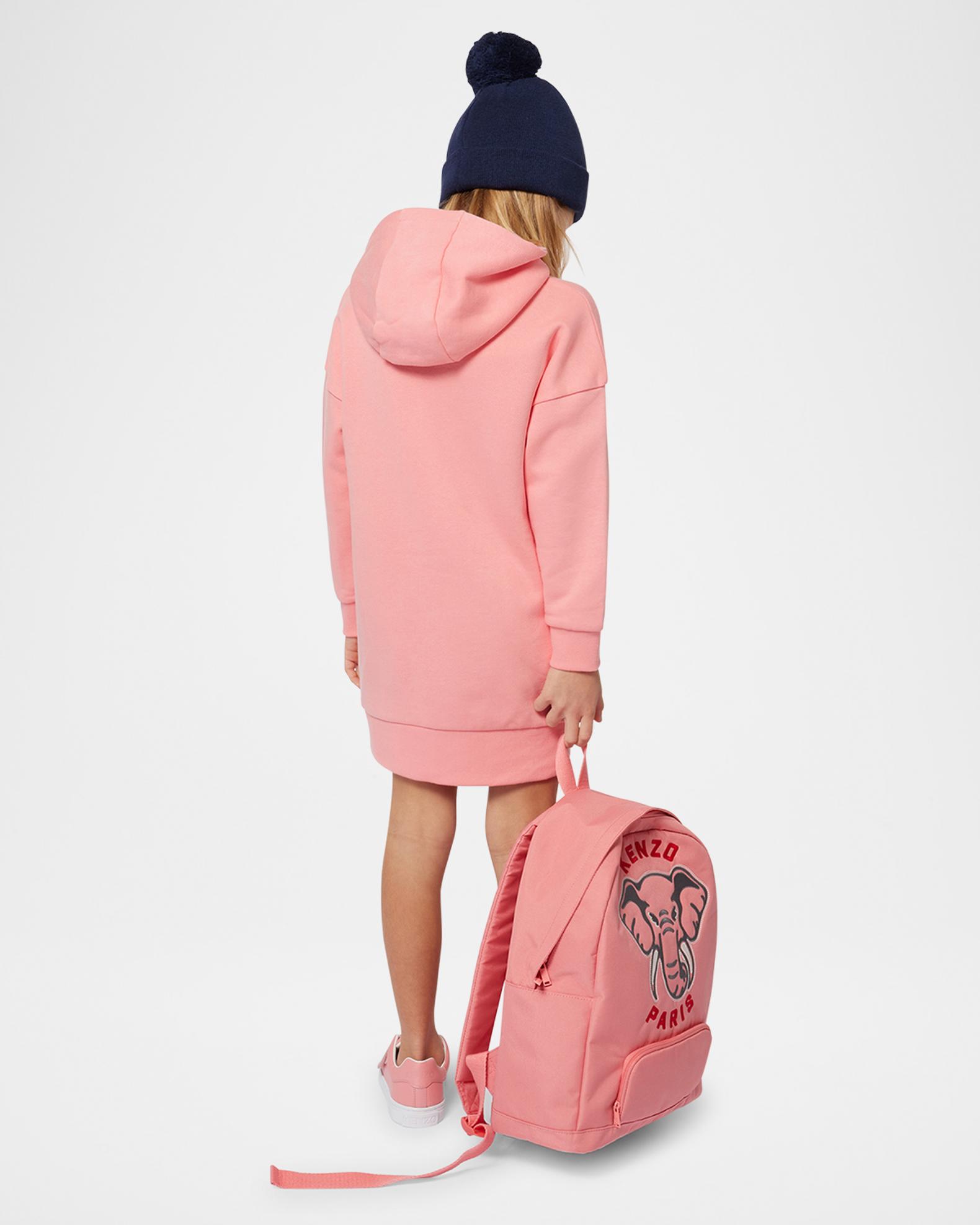 Girl's Logo-Print Animal Graphic Fleece Dress | Neiman Marcus