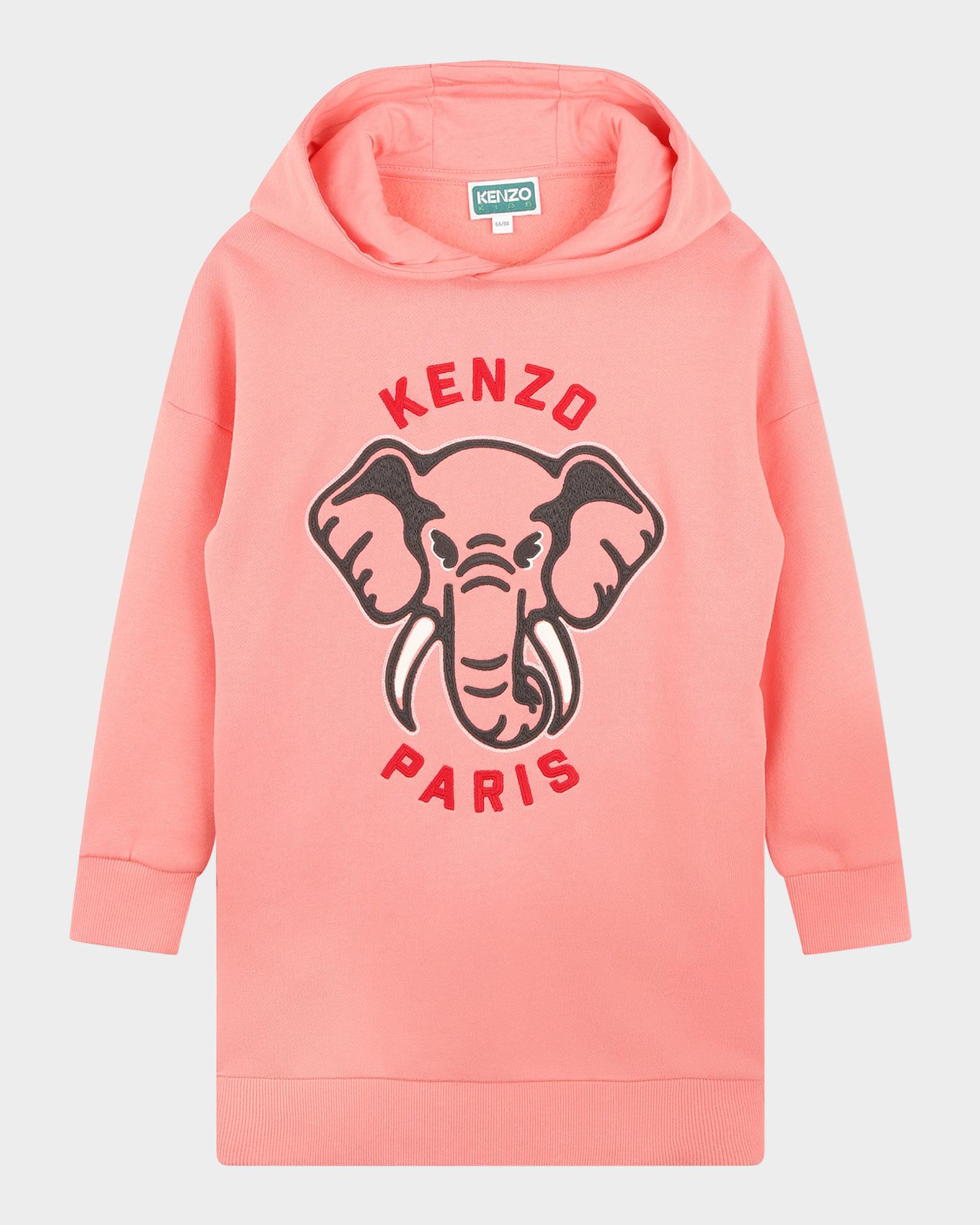 Girl's Logo-Print Animal Graphic Fleece Dress | Neiman Marcus