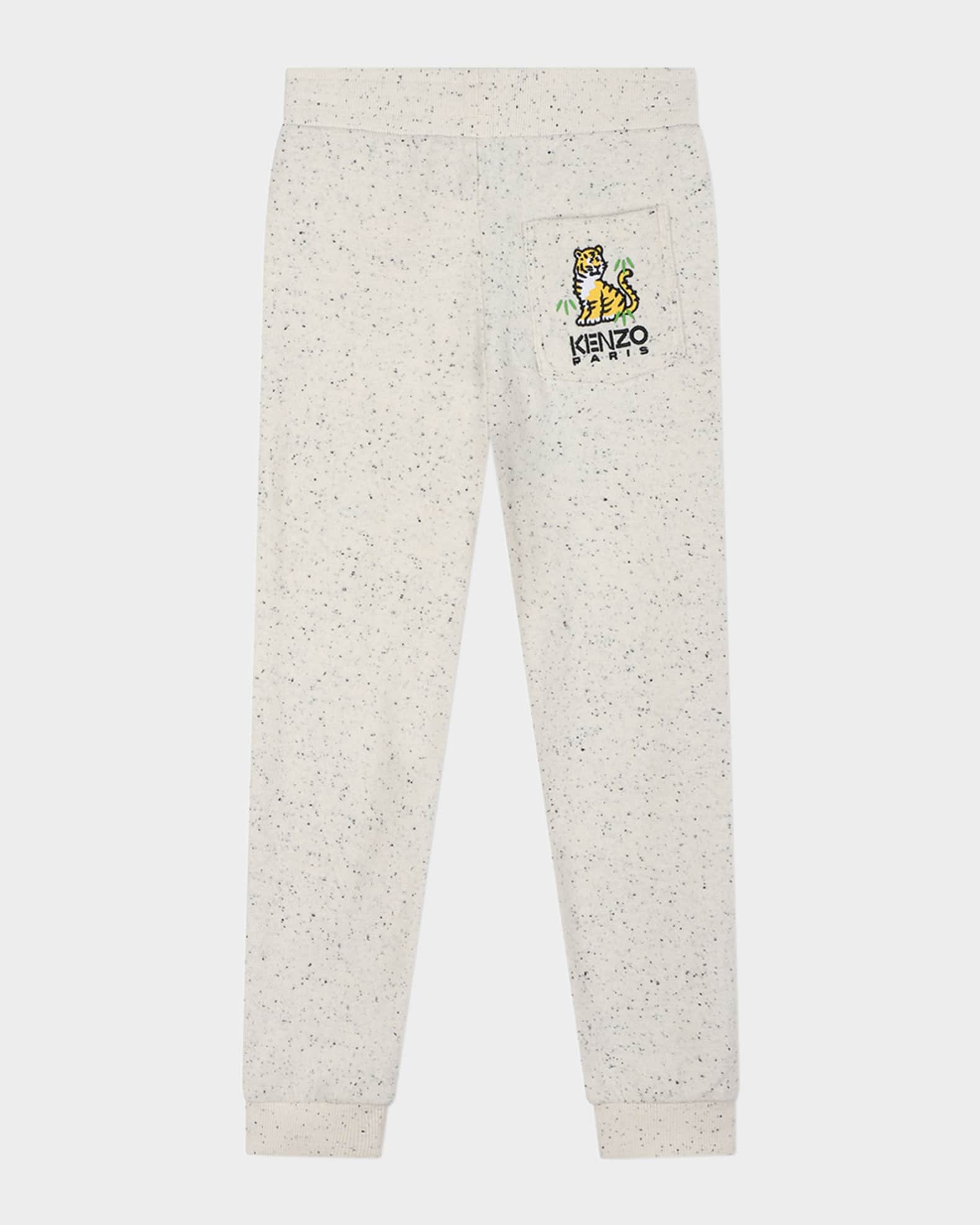Kid's Speckled Logo-Embroidered Sweatpants, Size 2-5 1