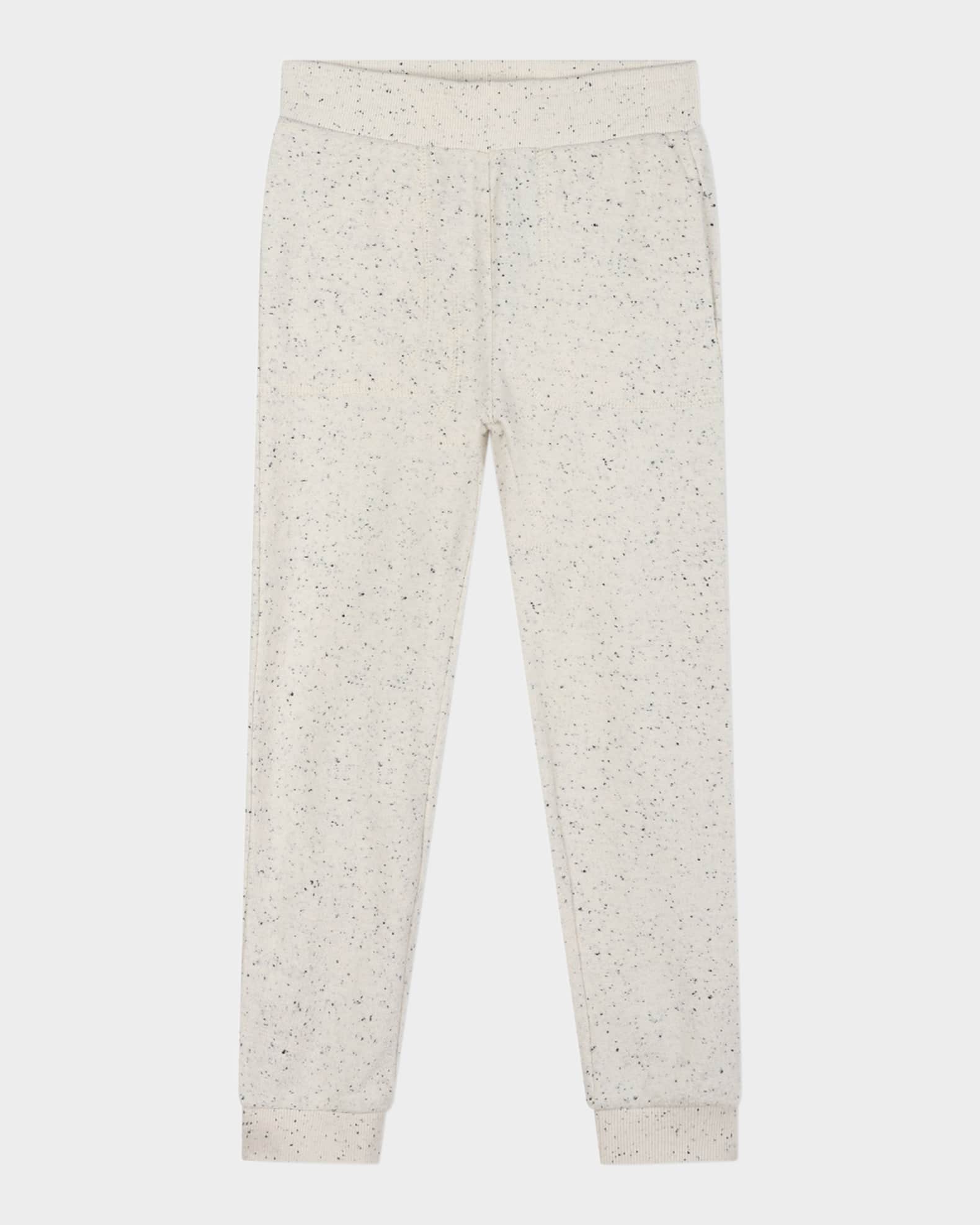 Kid's Speckled Logo-Embroidered Sweatpants, Size 2-5 0