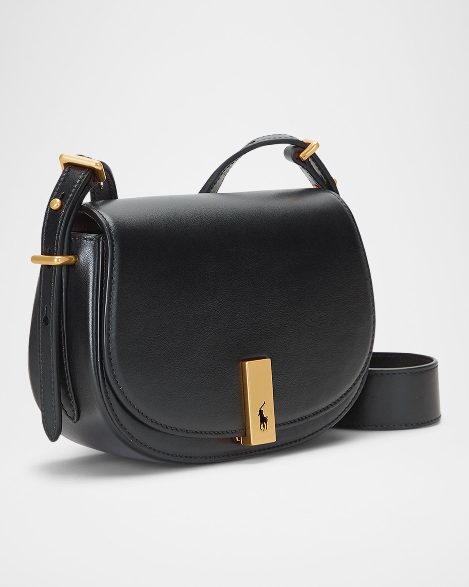 Polo Ralph Lauren Polo ID Calfskin Mini Saddle Bag | Neiman Marcus