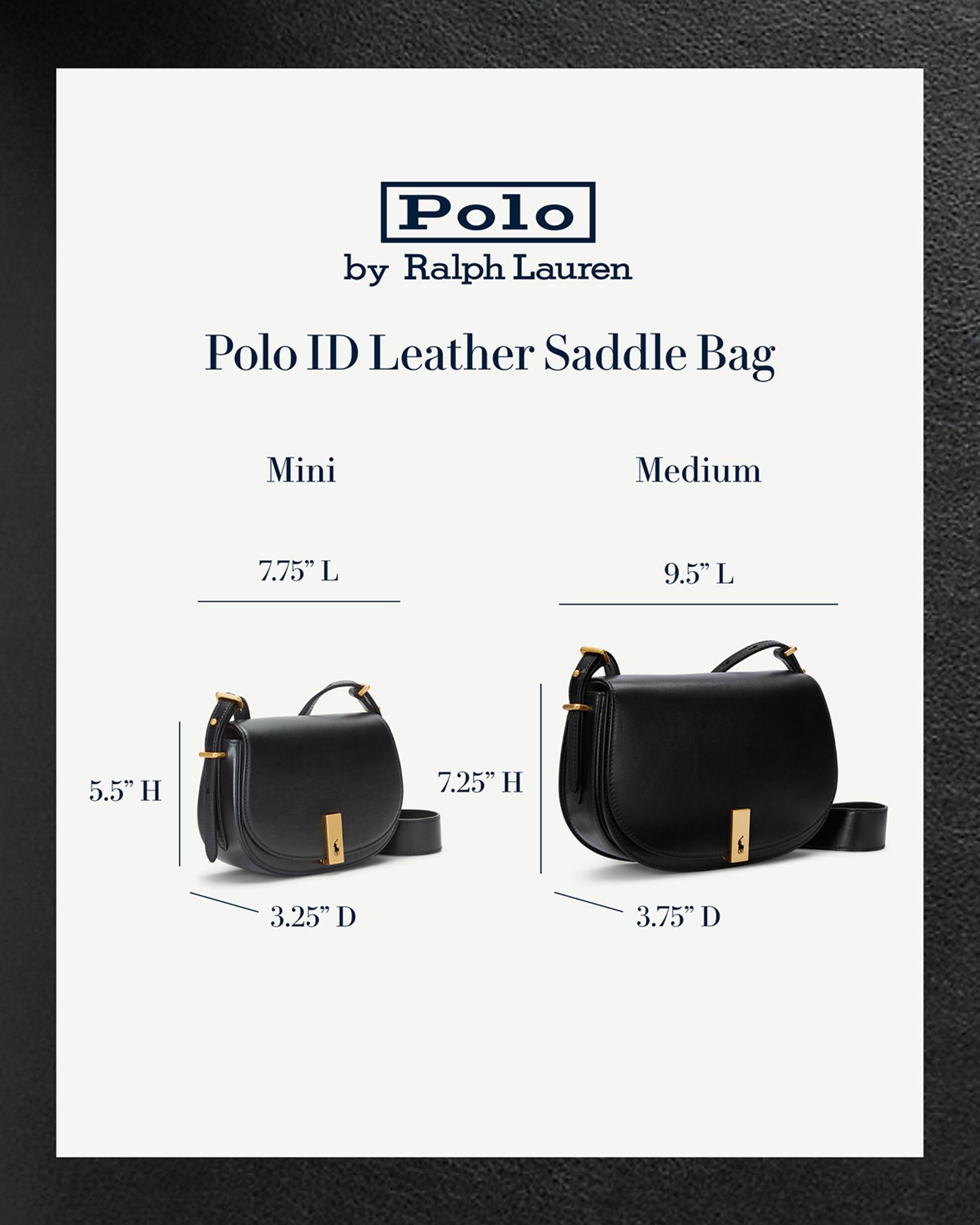 Polo Ralph Lauren Polo ID Mini Calfskin Saddle Bag | Neiman Marcus