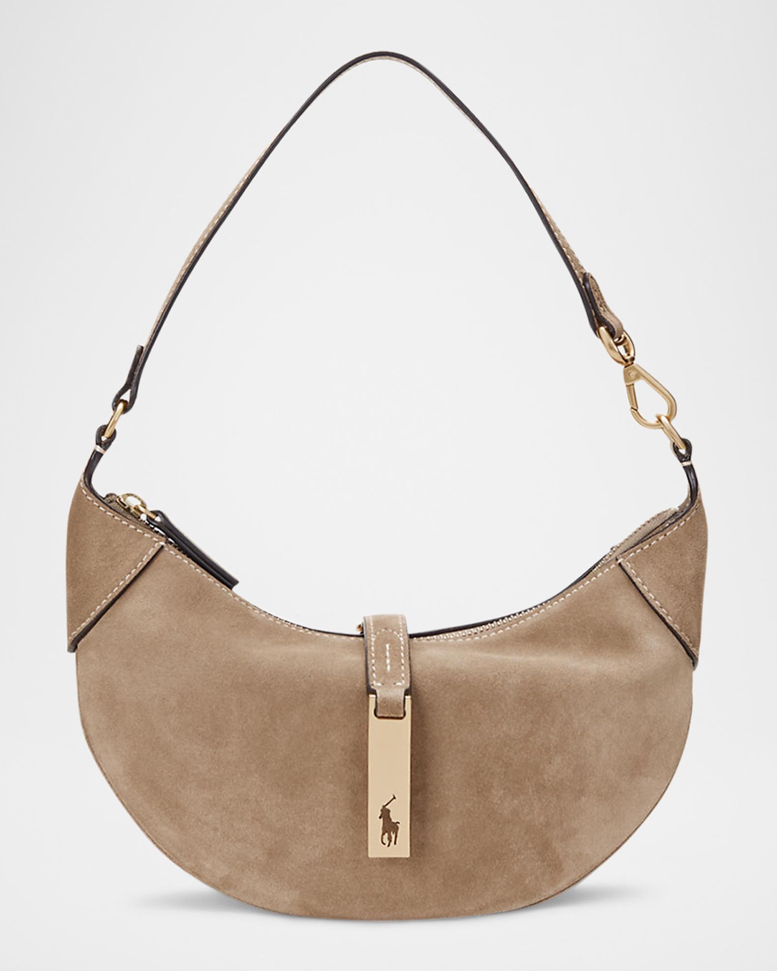 Polo ID Mini Suede Shoulder Bag