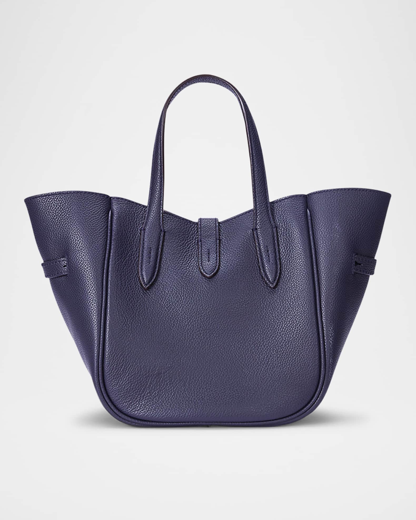 Polo Ralph Lauren Small Grain Leather Tote Bag | Neiman Marcus