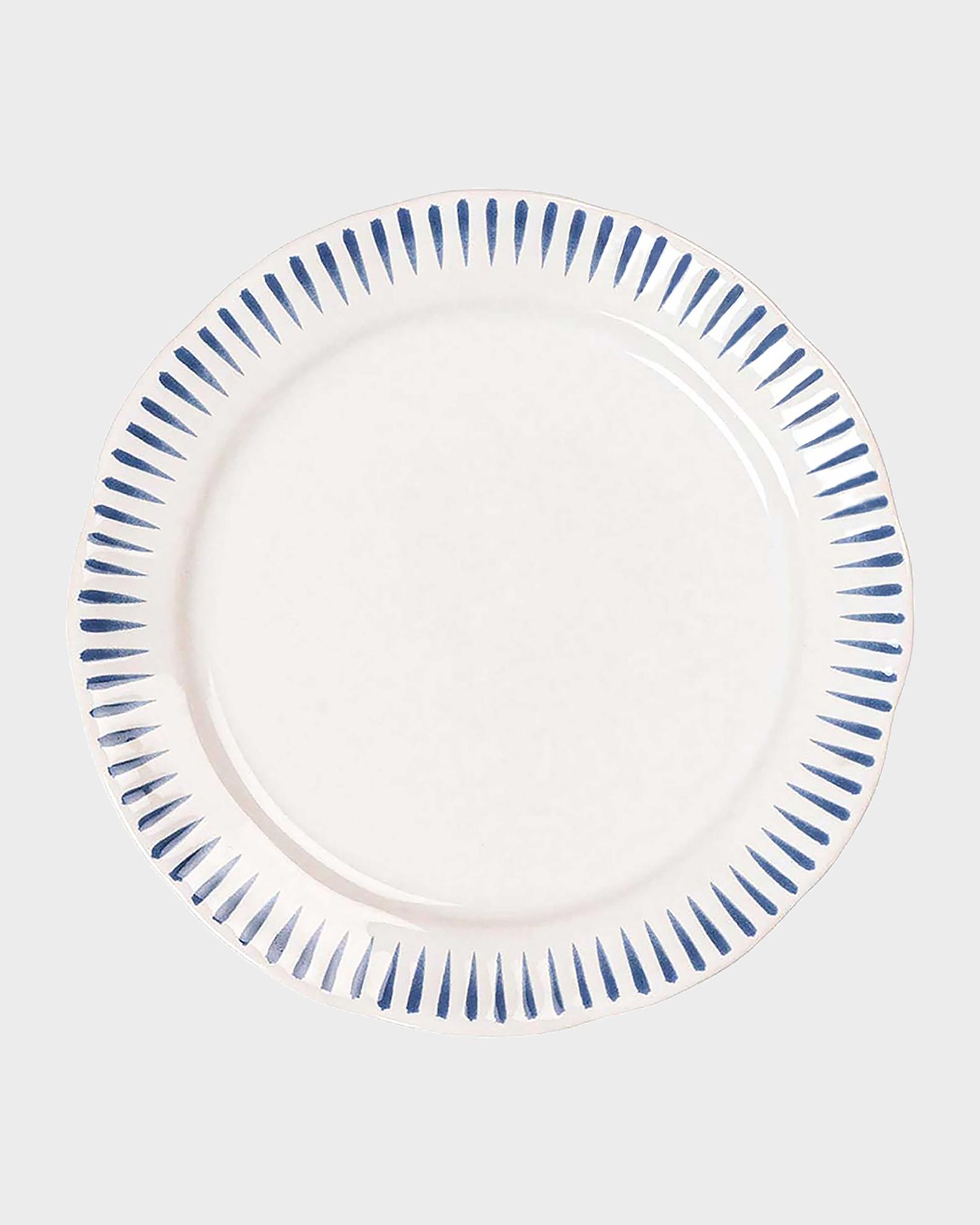 Juliska Sitio Stripe Delft Blue 4-Piece Place Setting | Neiman Marcus