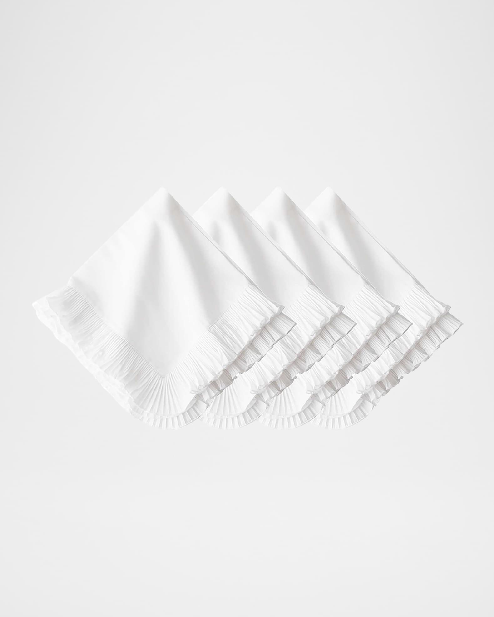 Juliska Mademoiselle White Napkins, Set of 4 Neiman Marcus