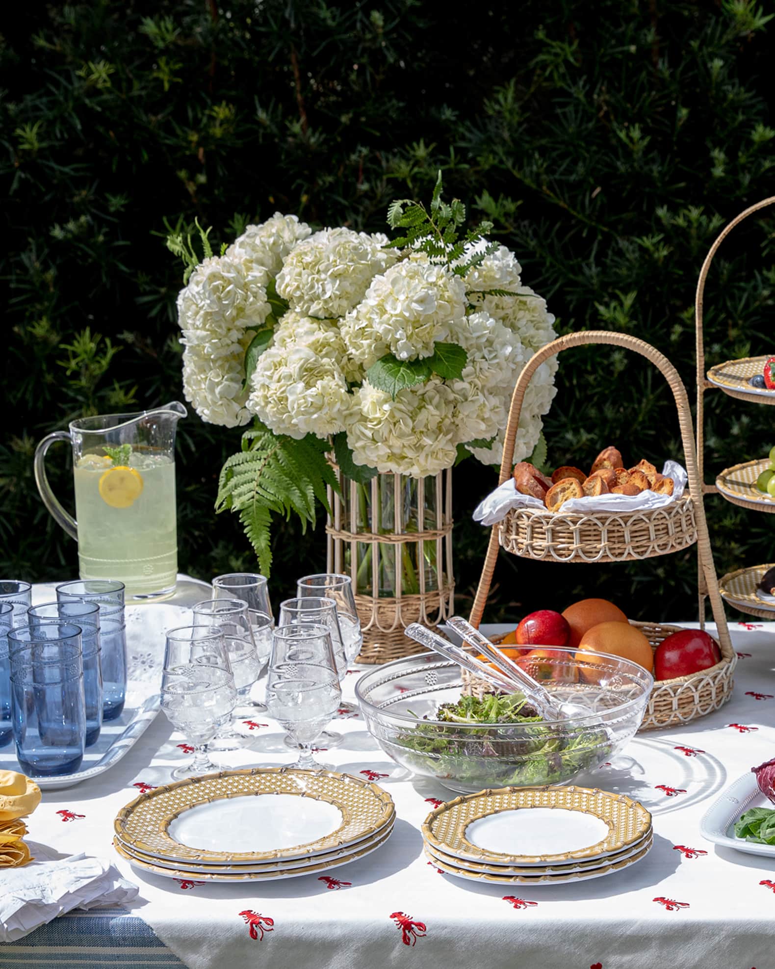 Bamboo Caning Melamine Dinnerware Collection | Neiman Marcus