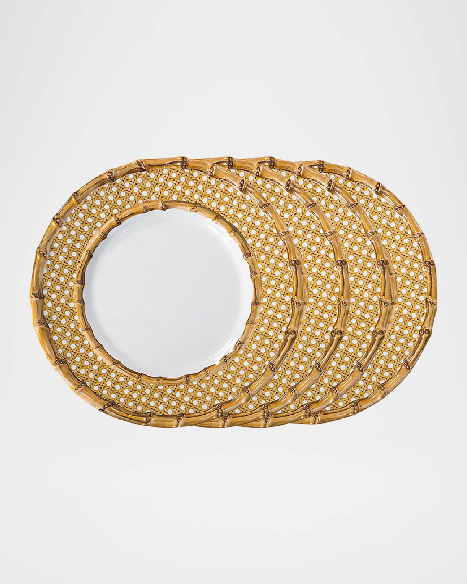 Juliska Bamboo Caning Melamine Dessert/Salad Plates, Set of 4 Neiman