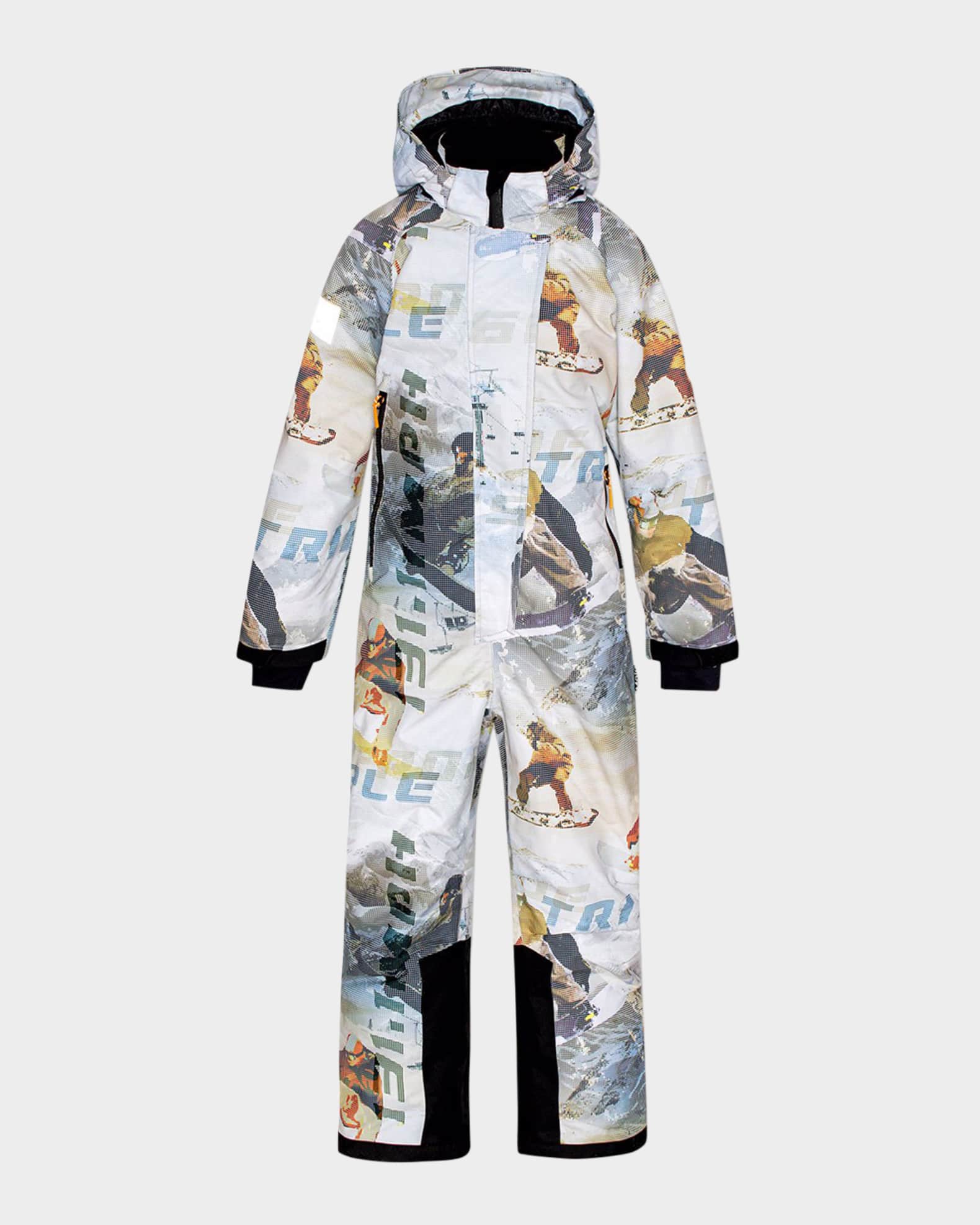Boy's Hux Snowboarding Printed Snowsuit 0