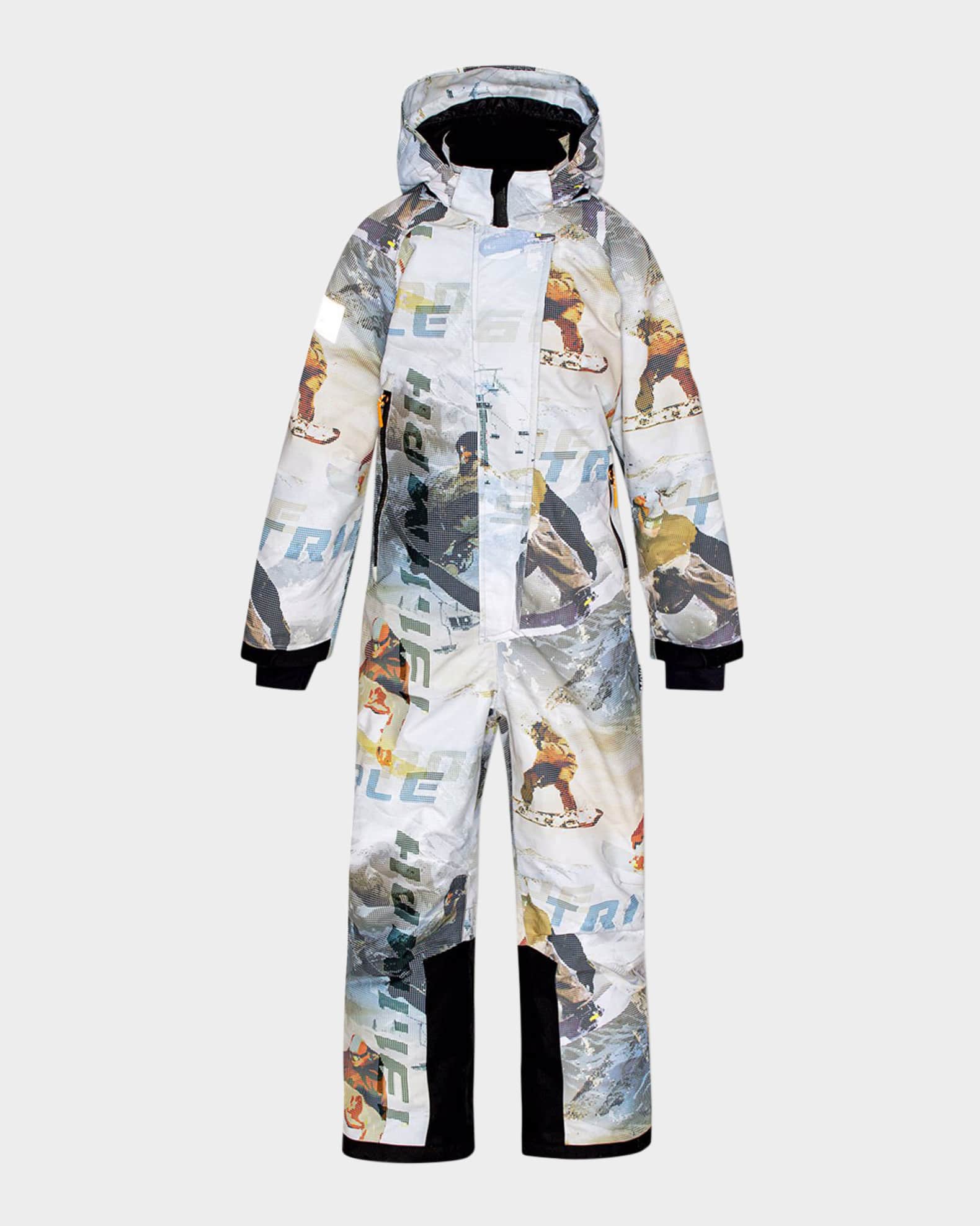 Boy's Hux Snowboarding Printed Snowsuit 0