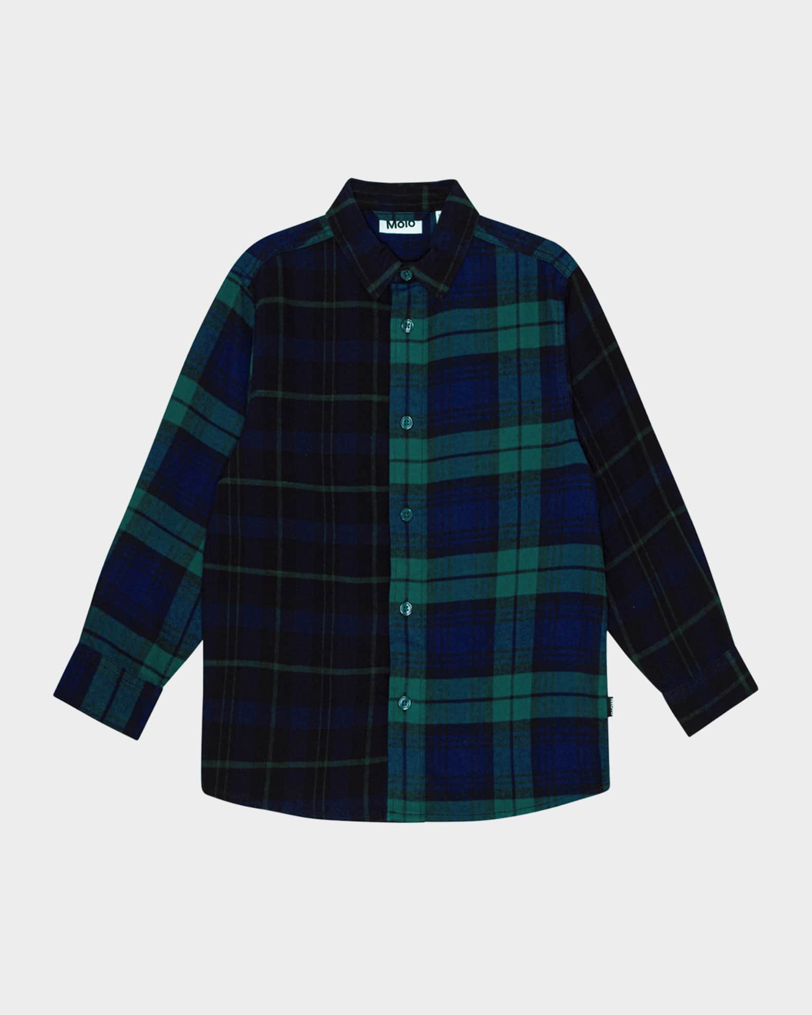 Boy's Remon Two-Toned Button Up Shirt 1