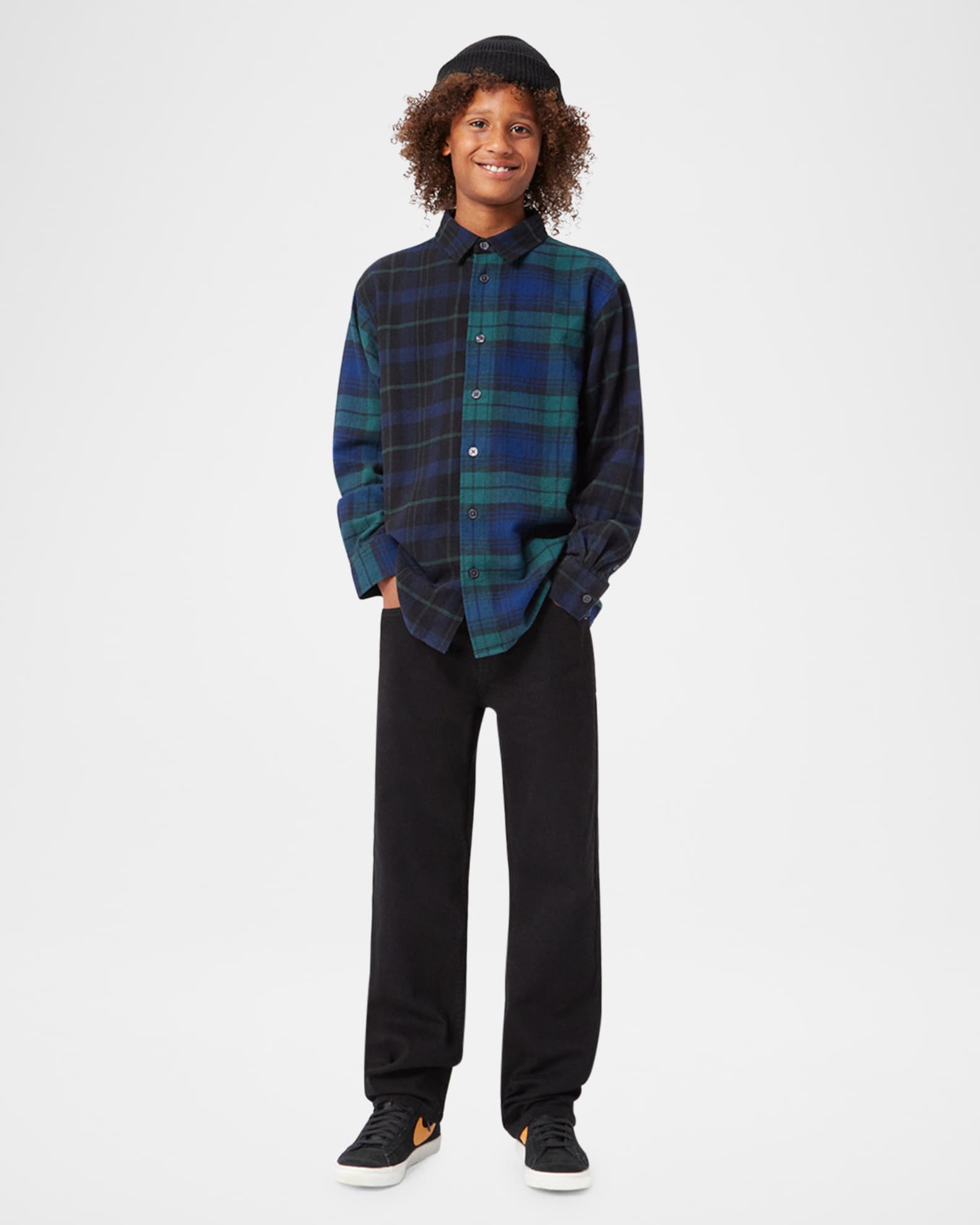 Boy's Remon Two-Toned Button Up Shirt 0