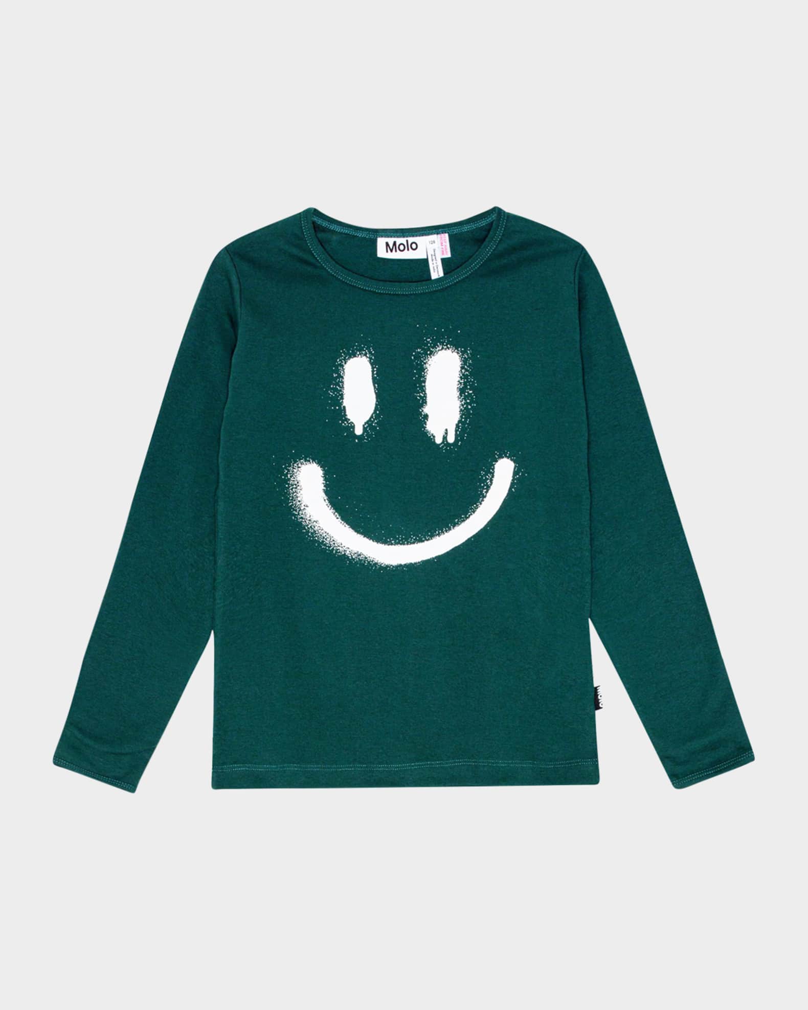 Boy's Lue Happy Face-Print 2-Piece Set 1