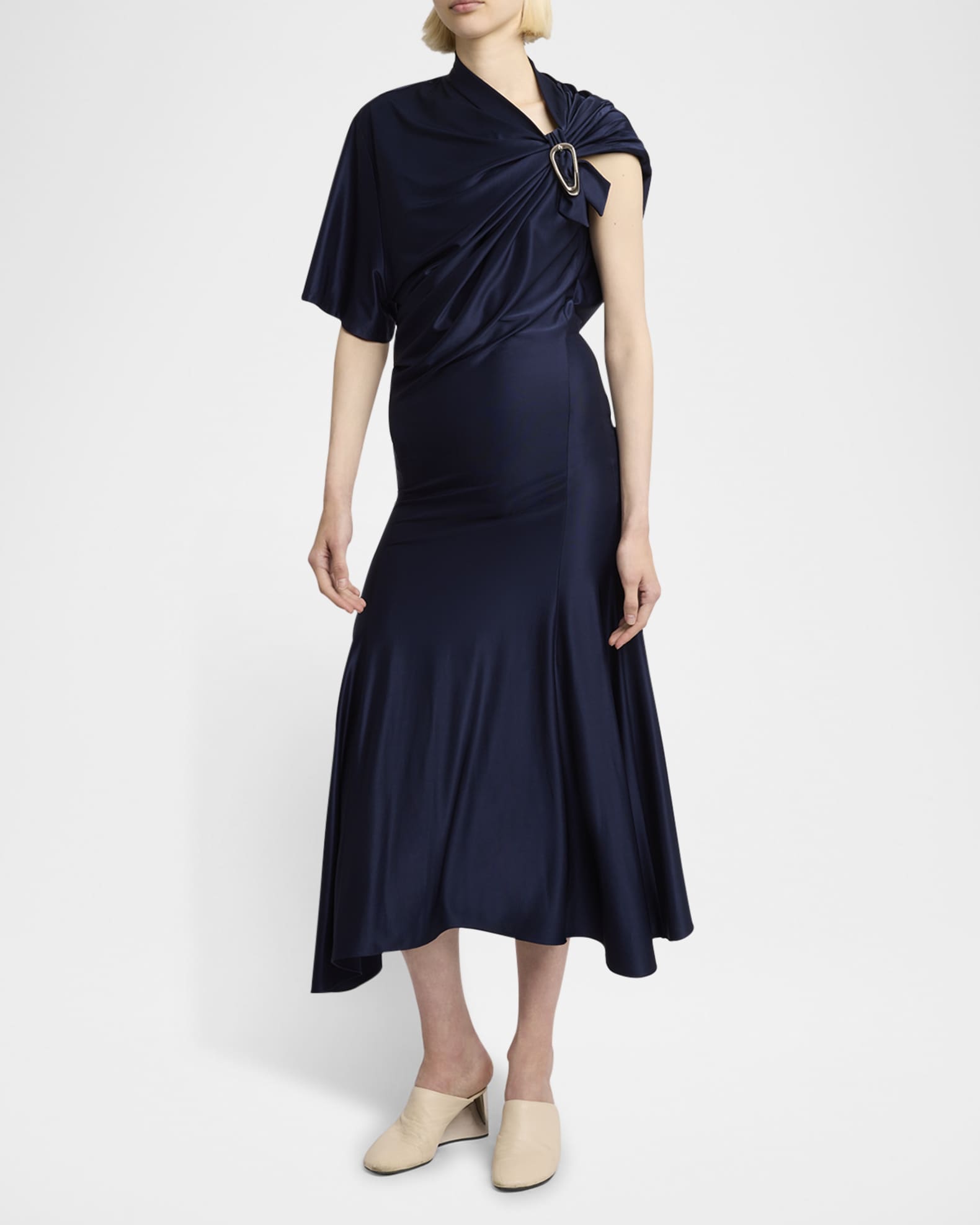 Draped Midi Dress 1