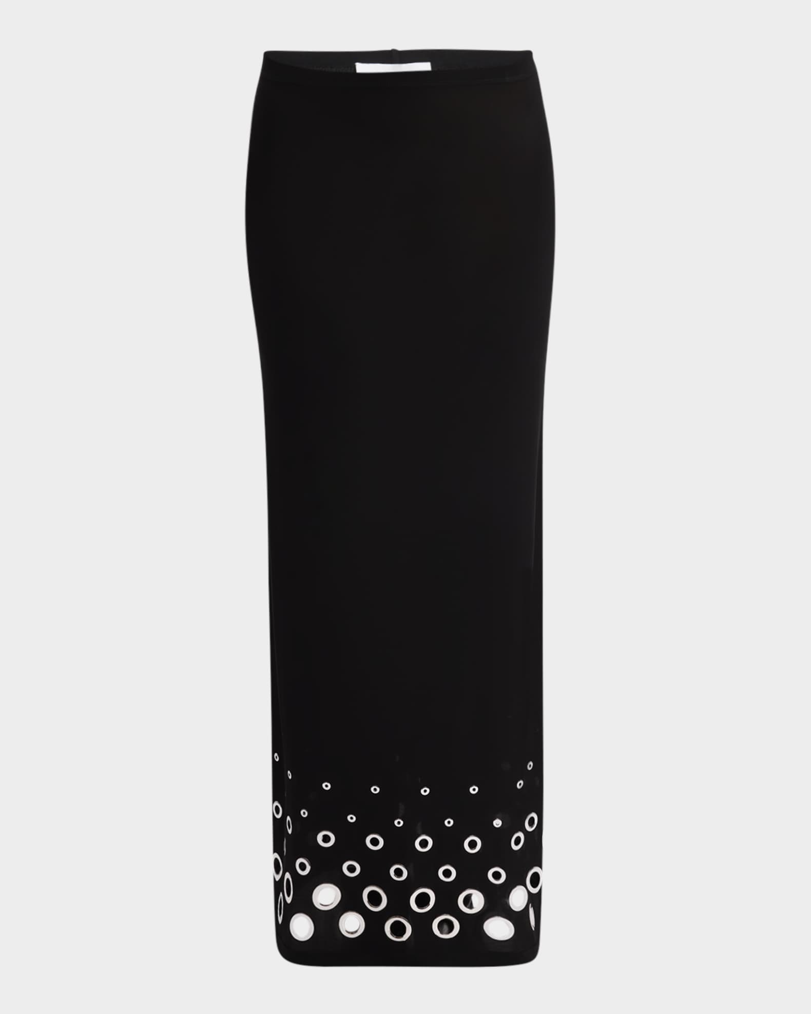 Grommet Maxi Skirt 0