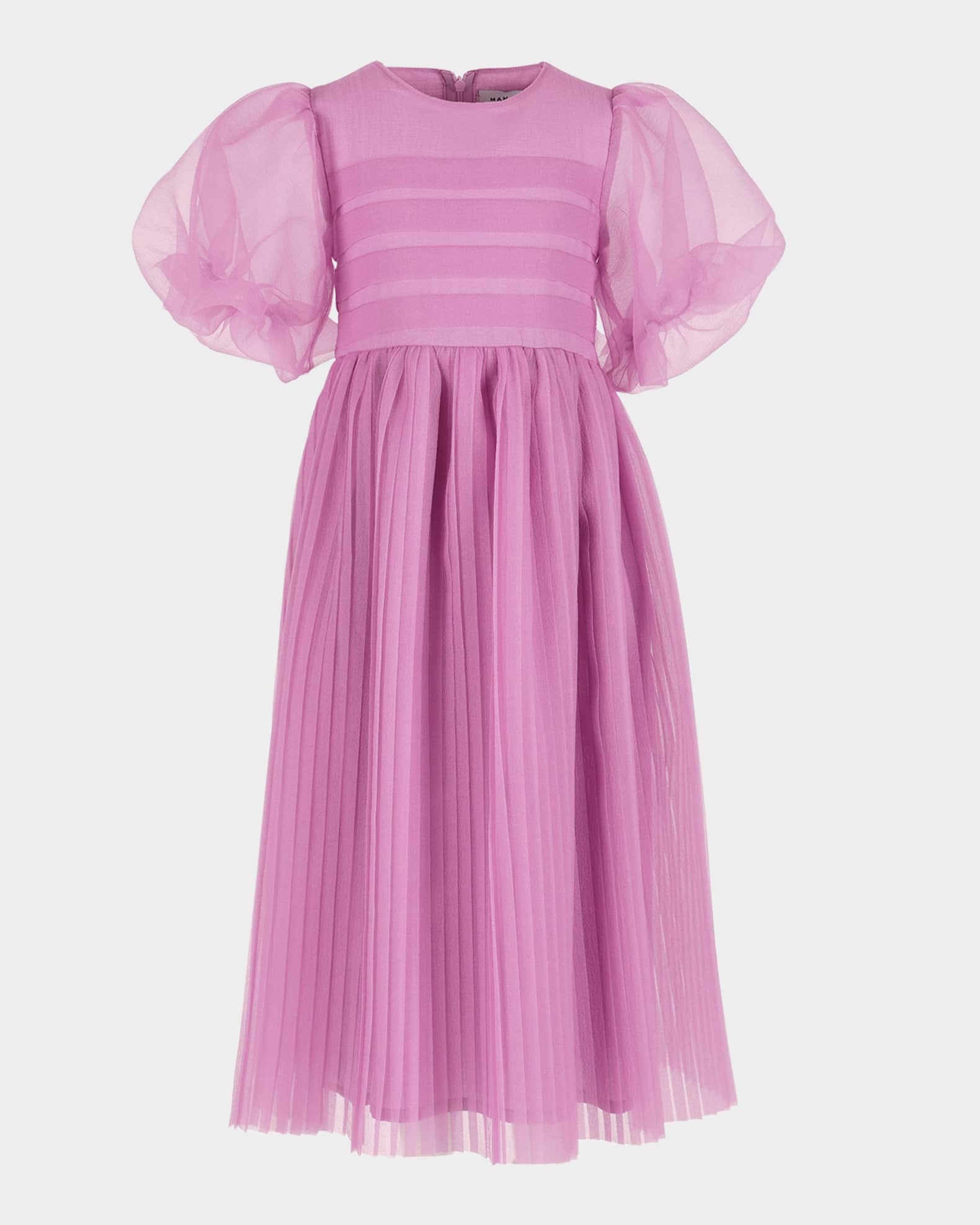 Girl's Flowy A-Line Organza Dress, Size 3T-12 0