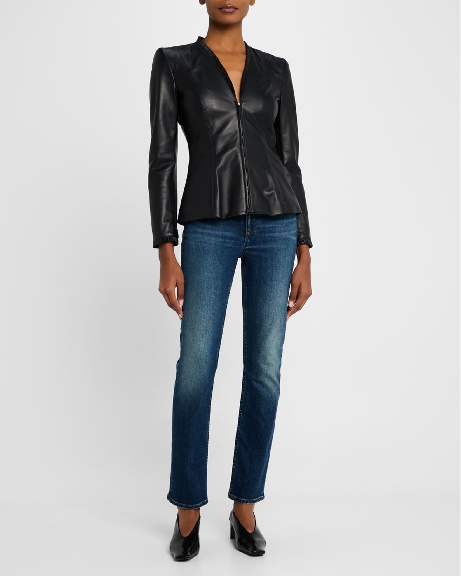 Flexi Wren High-Rise Slim Straight Jeans 1