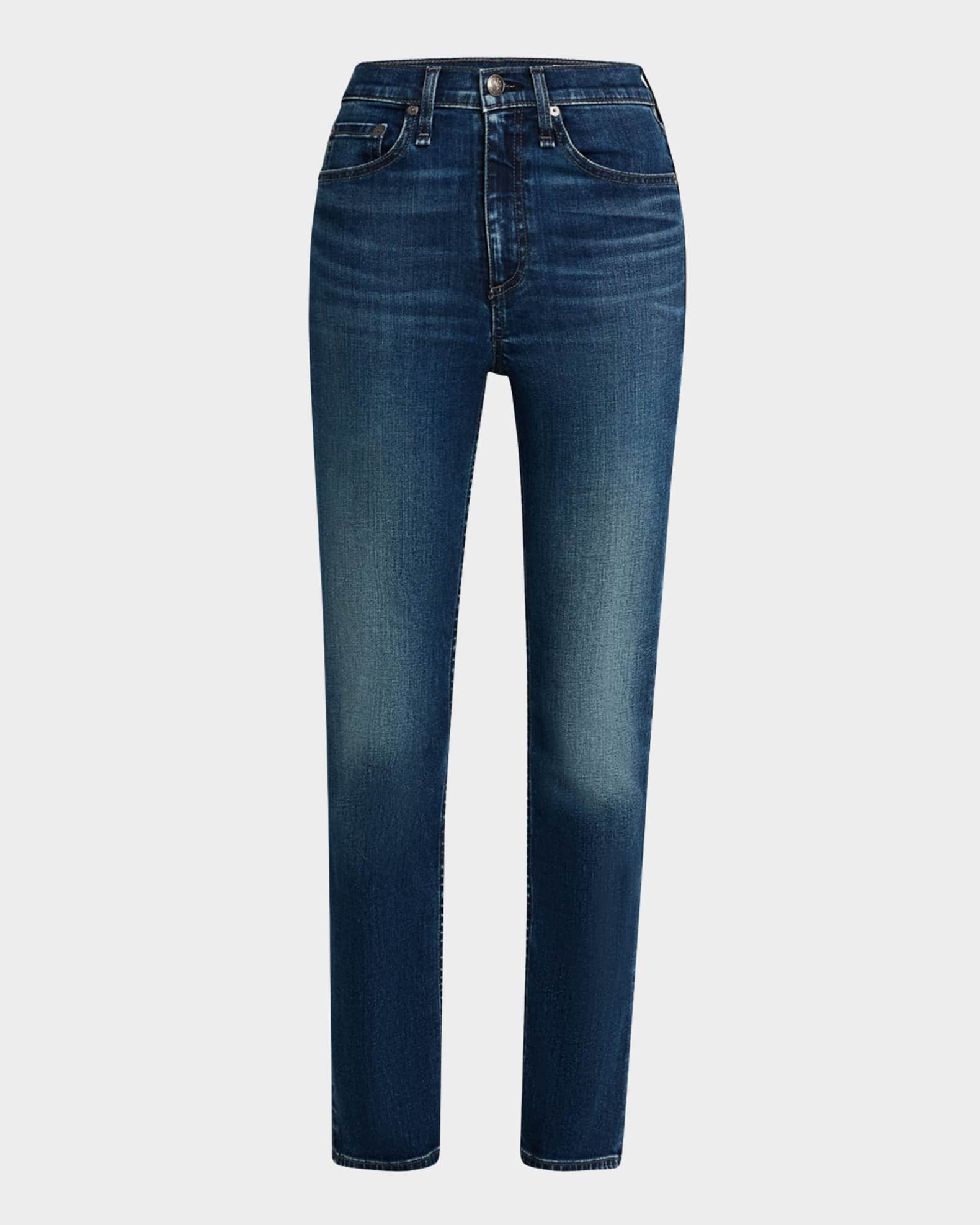 Flexi Wren High-Rise Slim Straight Jeans 0