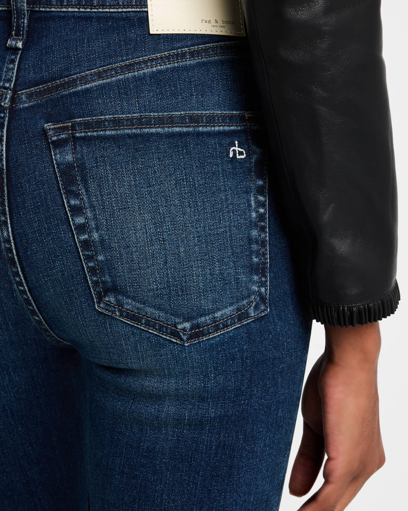 Rag & Bone Flexi Wren High-Rise Slim Straight Jeans | Neiman
