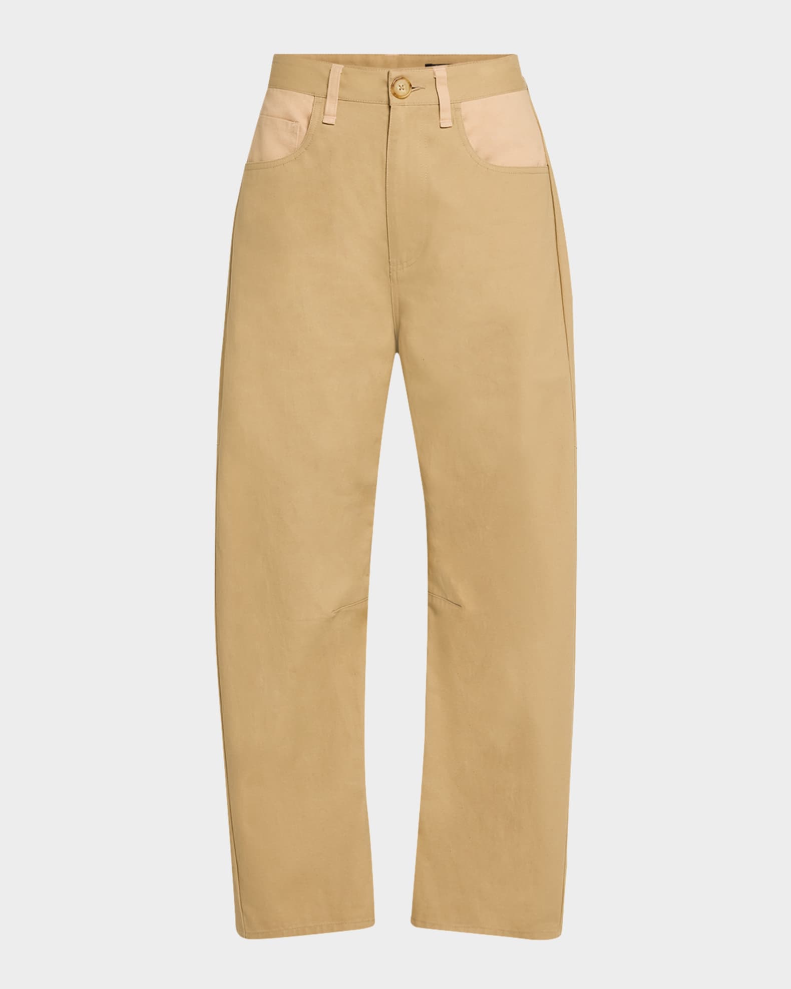 Charlie Curved Cotton Pants 0