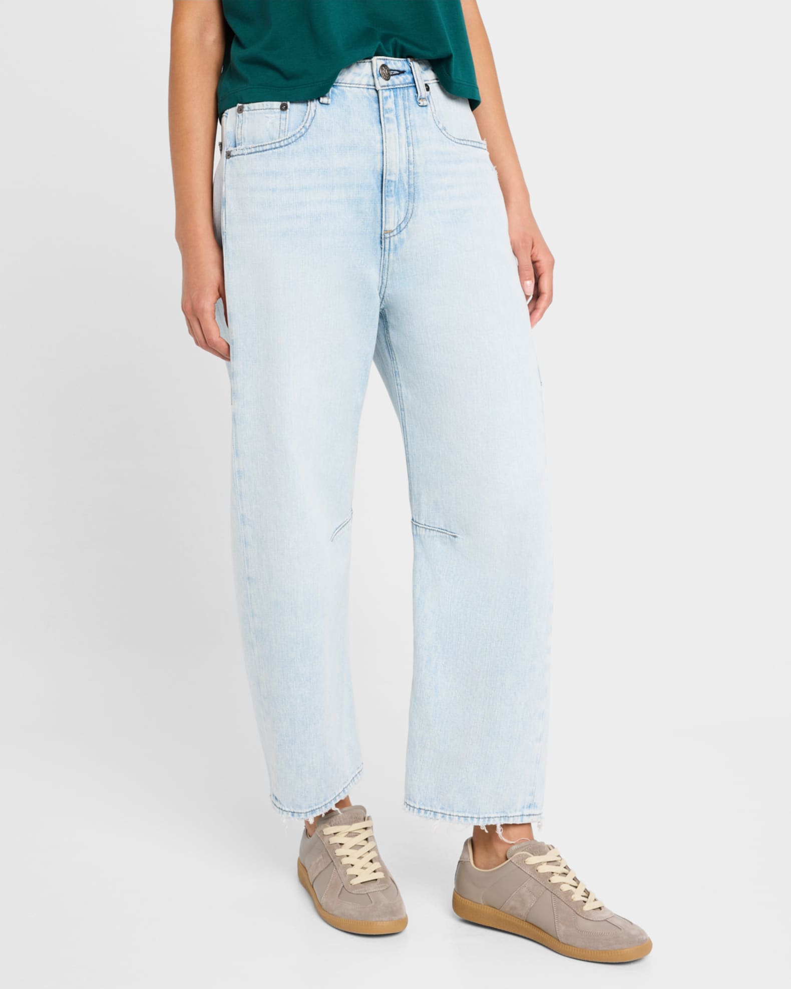 Rag & Bone Charlie High-Rise Barrel Jeans | Neiman Marcus