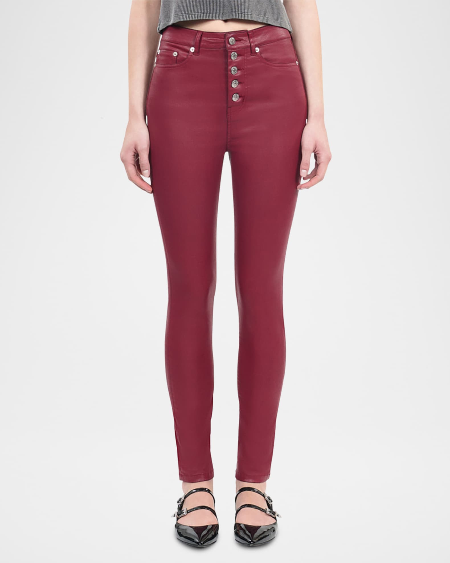 J brand deals coated skinny jeans