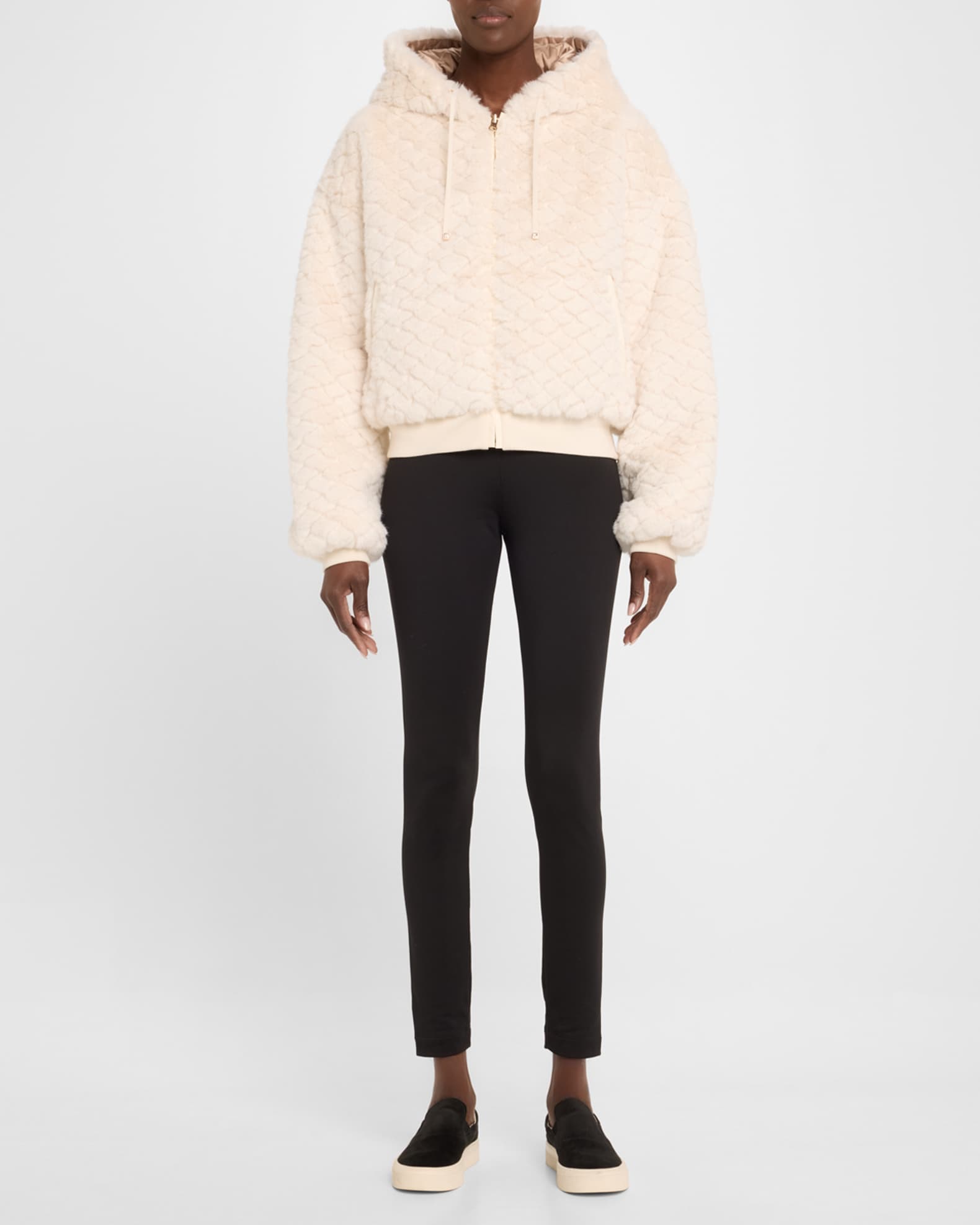 Fawn Reversible Faux Fur Hoodie 1