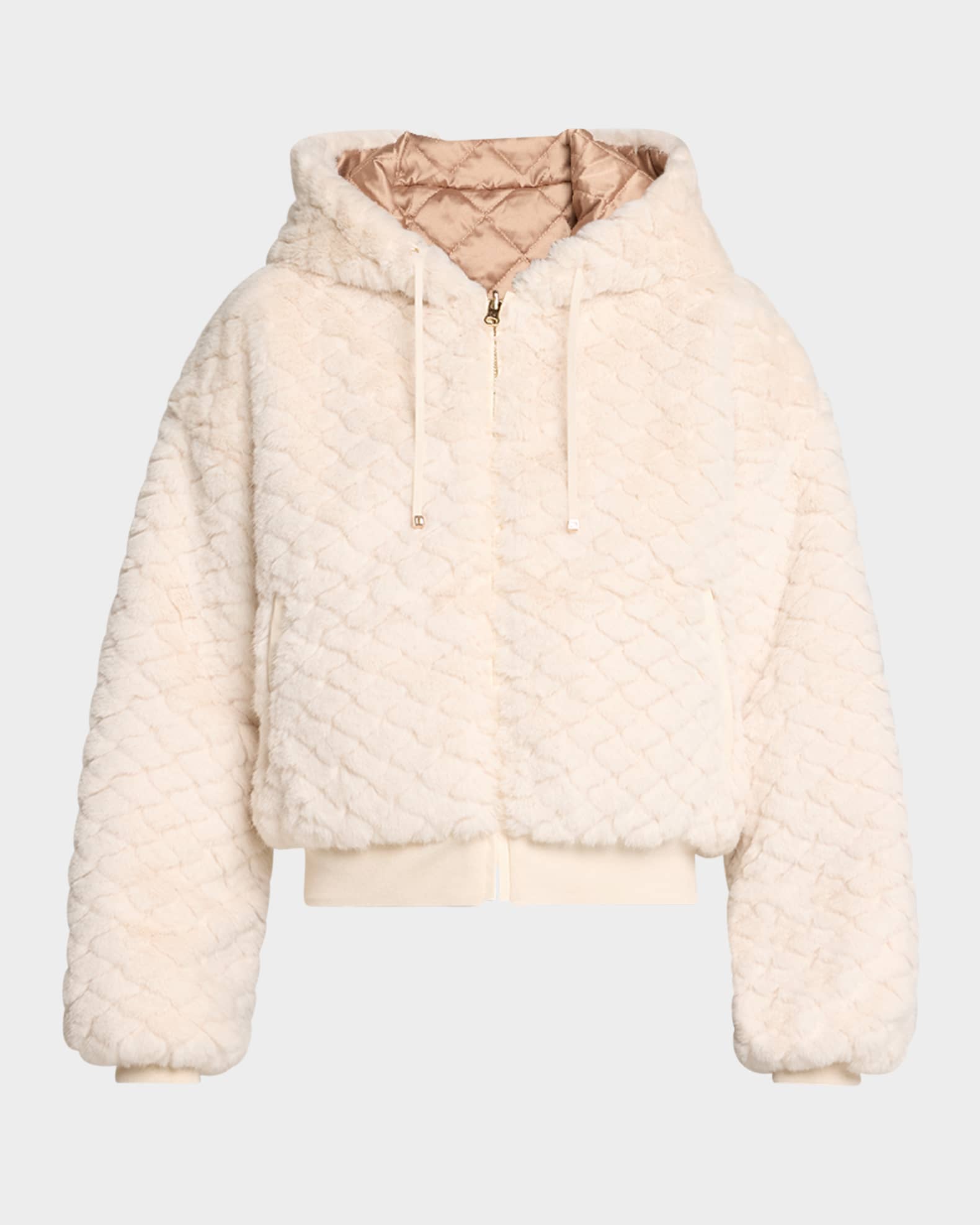 Fawn Reversible Faux Fur Hoodie 0