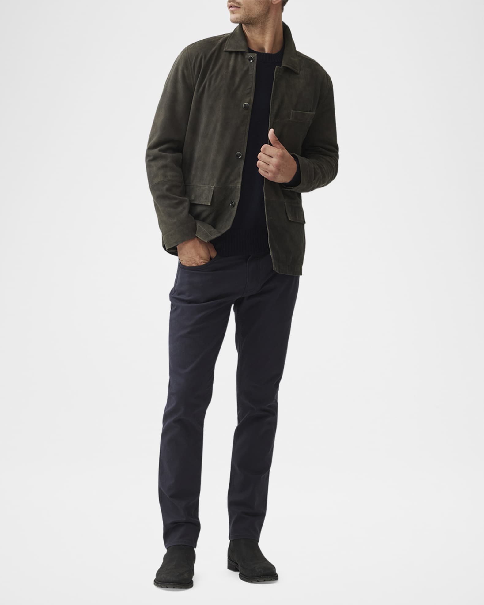 Rodd and gunn leather jacket hotsell