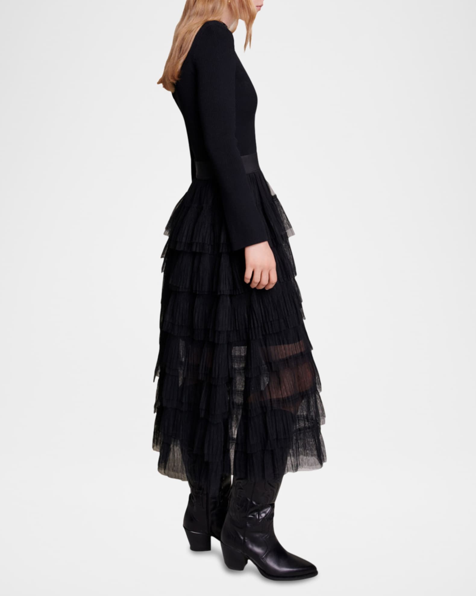 Fashion Rue 21 Black Tulle Skirt Black Tulle Skirt, Maxi Gothic Skirt,  Party Skirt, Fully Lined