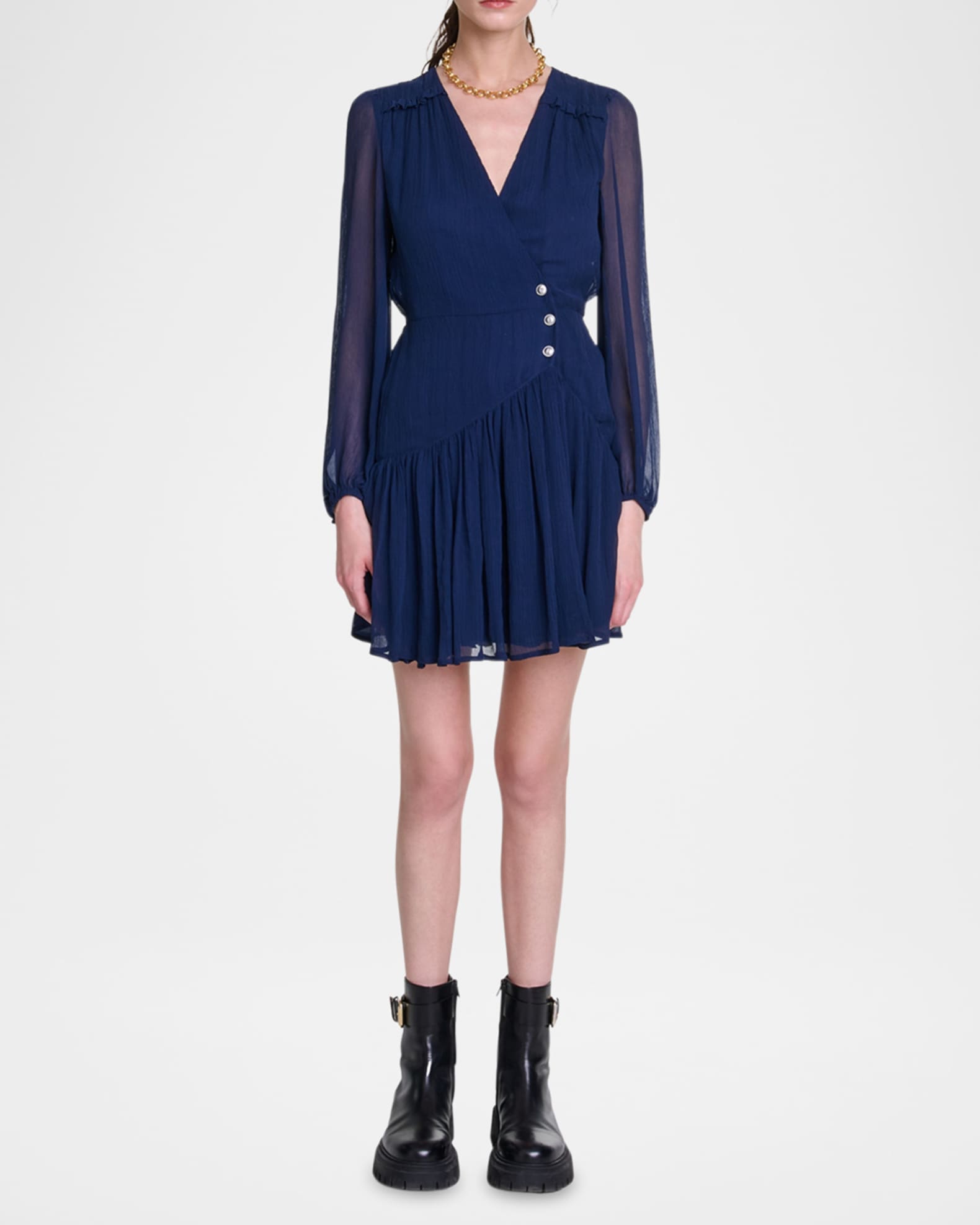 Maje wrap dress cheap
