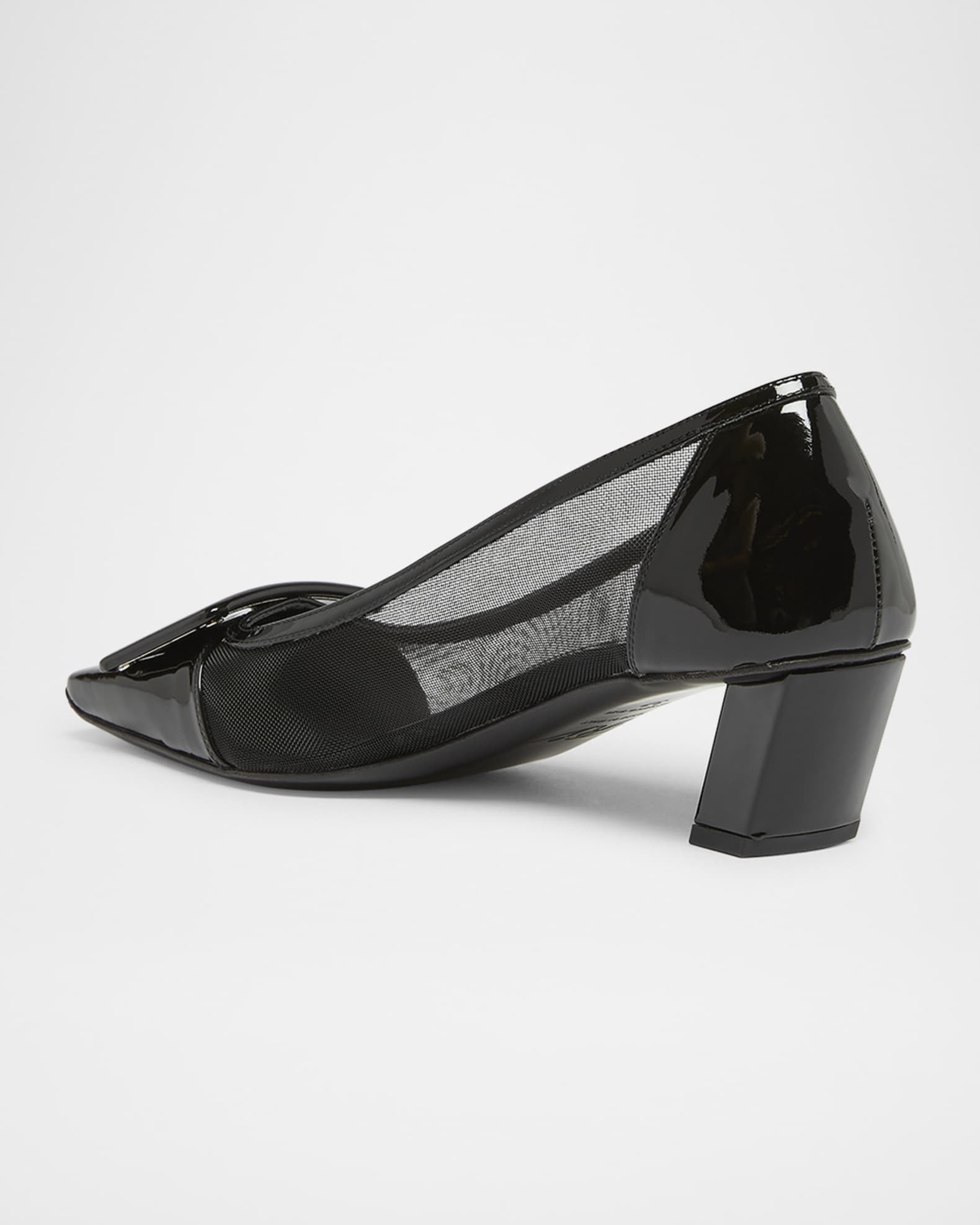 Belle Vivier Patent Buckle Ballerina Pumps 1