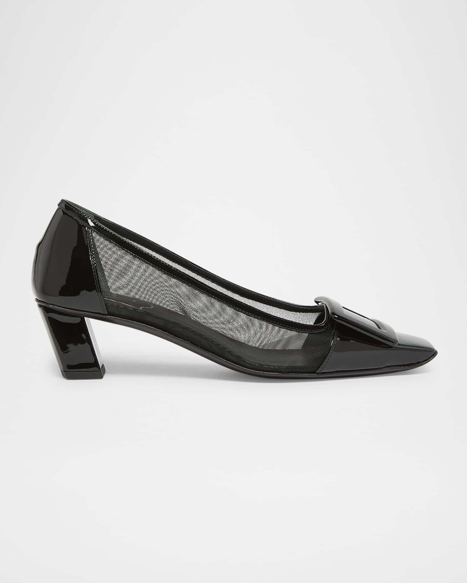 Belle Vivier Patent Buckle Ballerina Pumps 0